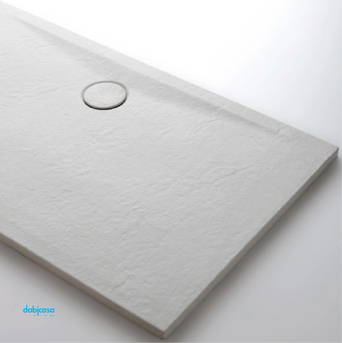 Azzurra "Pietra Ceramica" Piatto Doccia Rettangolare In Ceramica 100x70 H 4
