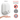 Dispenser Sapone/Gel Igienizzante Touchless a Parete 1,1 Lt Gedy "Jelly" Bianco - Dabicasa