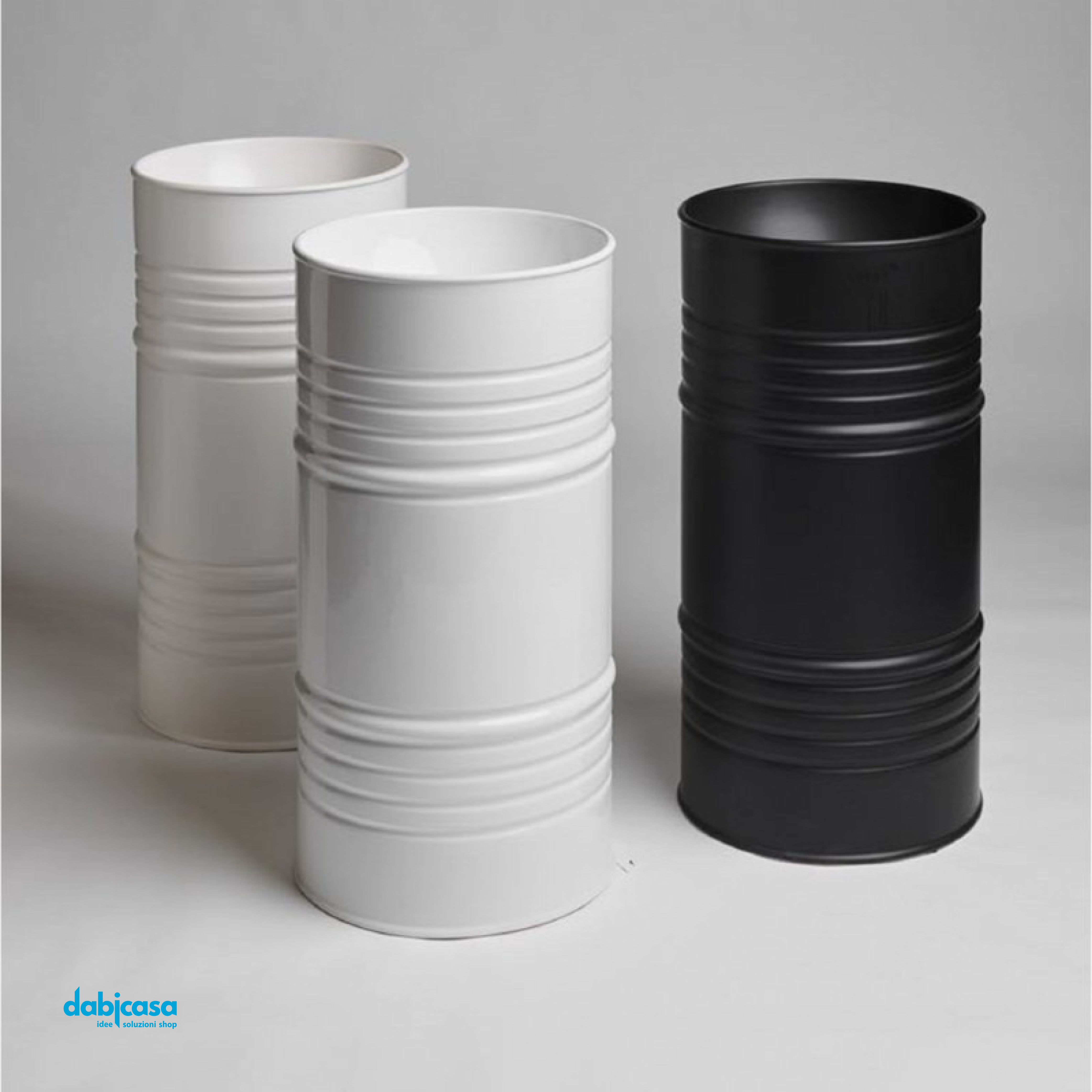 Kerasan " Barrel" ArtWork Lavabo In Ceramica Freestanding ø 42 x H 90 Bianco Lucido S/Pavimento