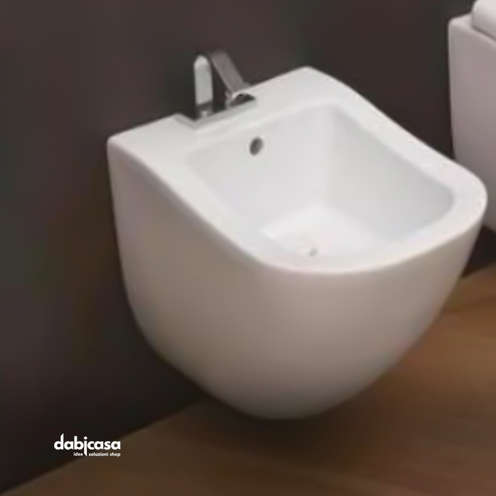 Cielo "Fluid" Bidet sospeso filo parete bianco lucido freeshipping - Dabicasa