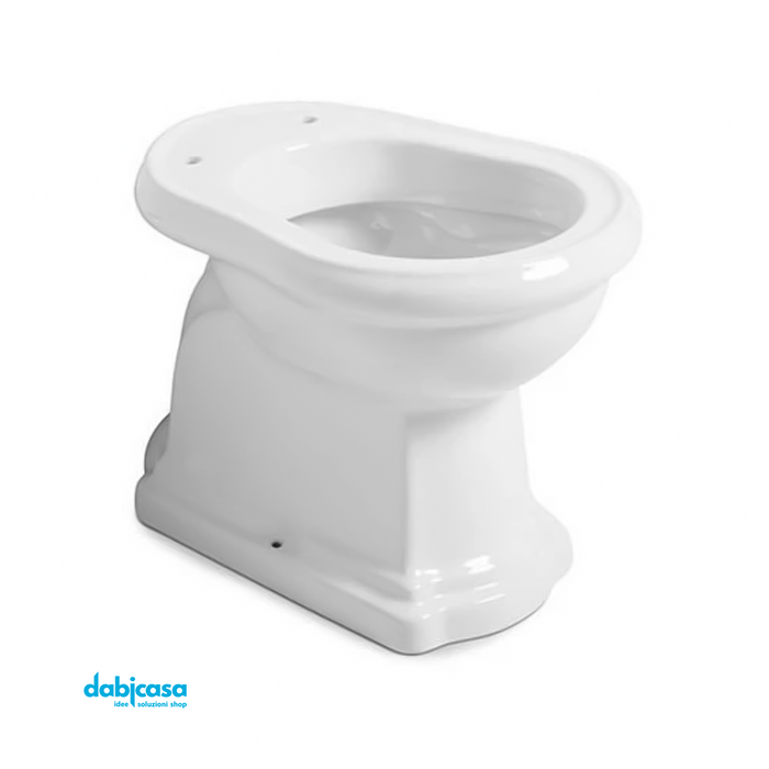 Kerasan "Retrò" Wc da terra distante dalla parte bianco lucido freeshipping - Dabicasa