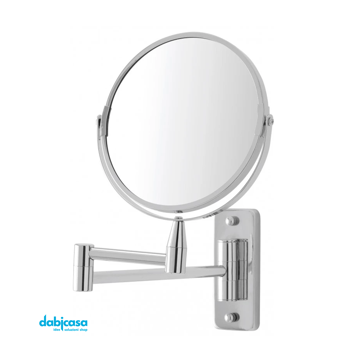 Specchio Ingranditore Da Muro Con Braccio Orientabile Doppio Specchio –  Dabicasa