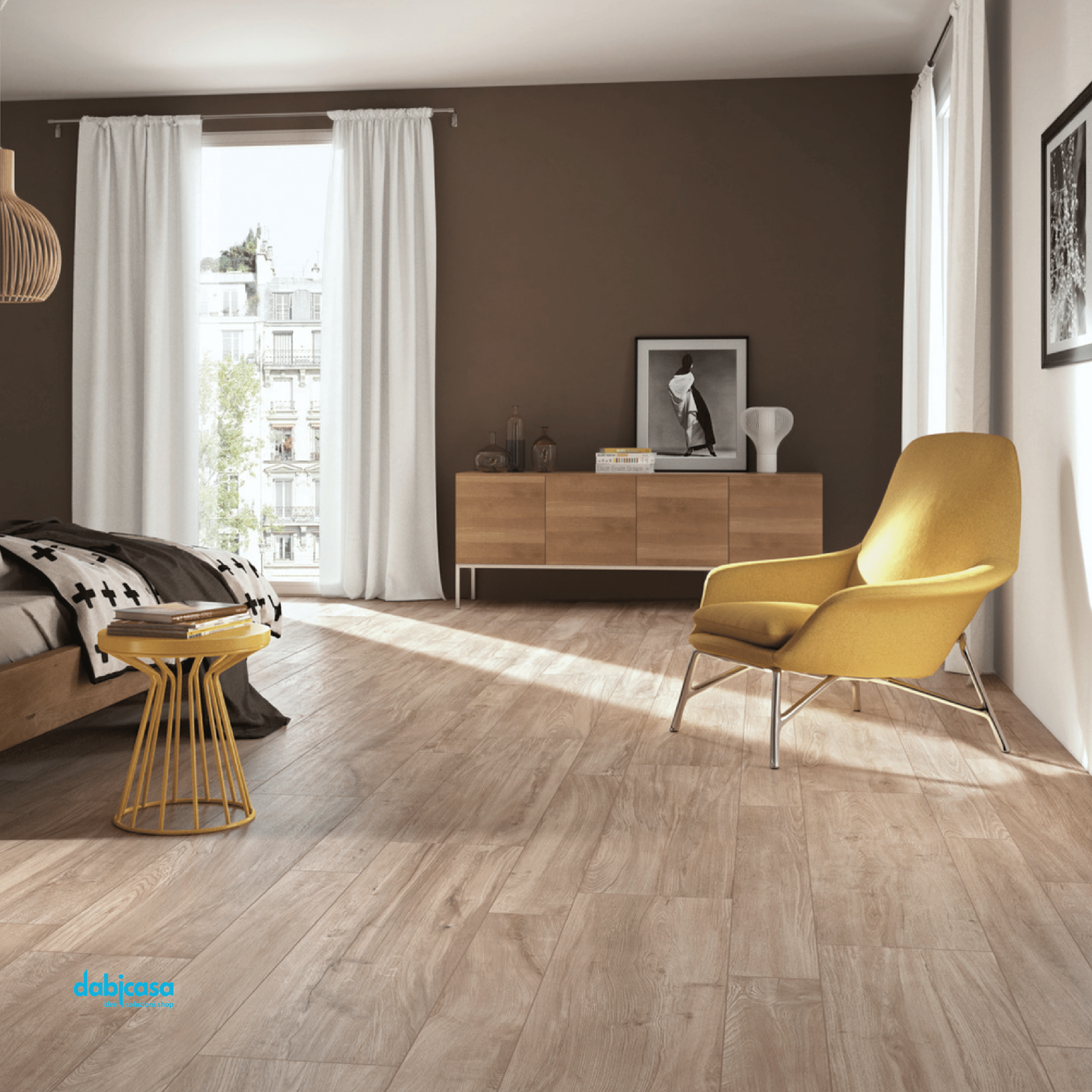 Ragno "Woodliving" Rovere Tortora Rett.20x120