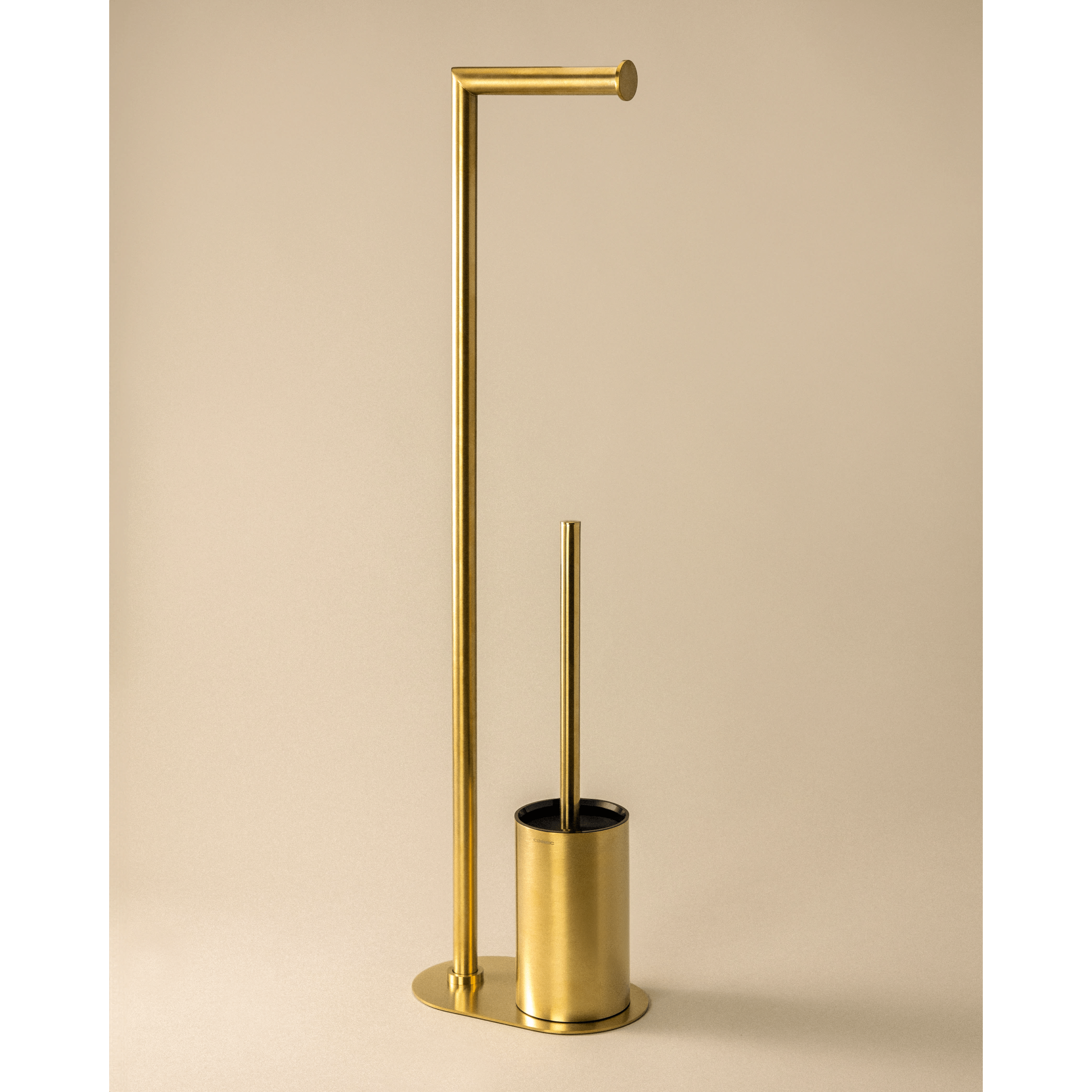 Piantana Portarotolo/Scopino Base In Acciaio Cosmic "Architect S+" Oro Lucido