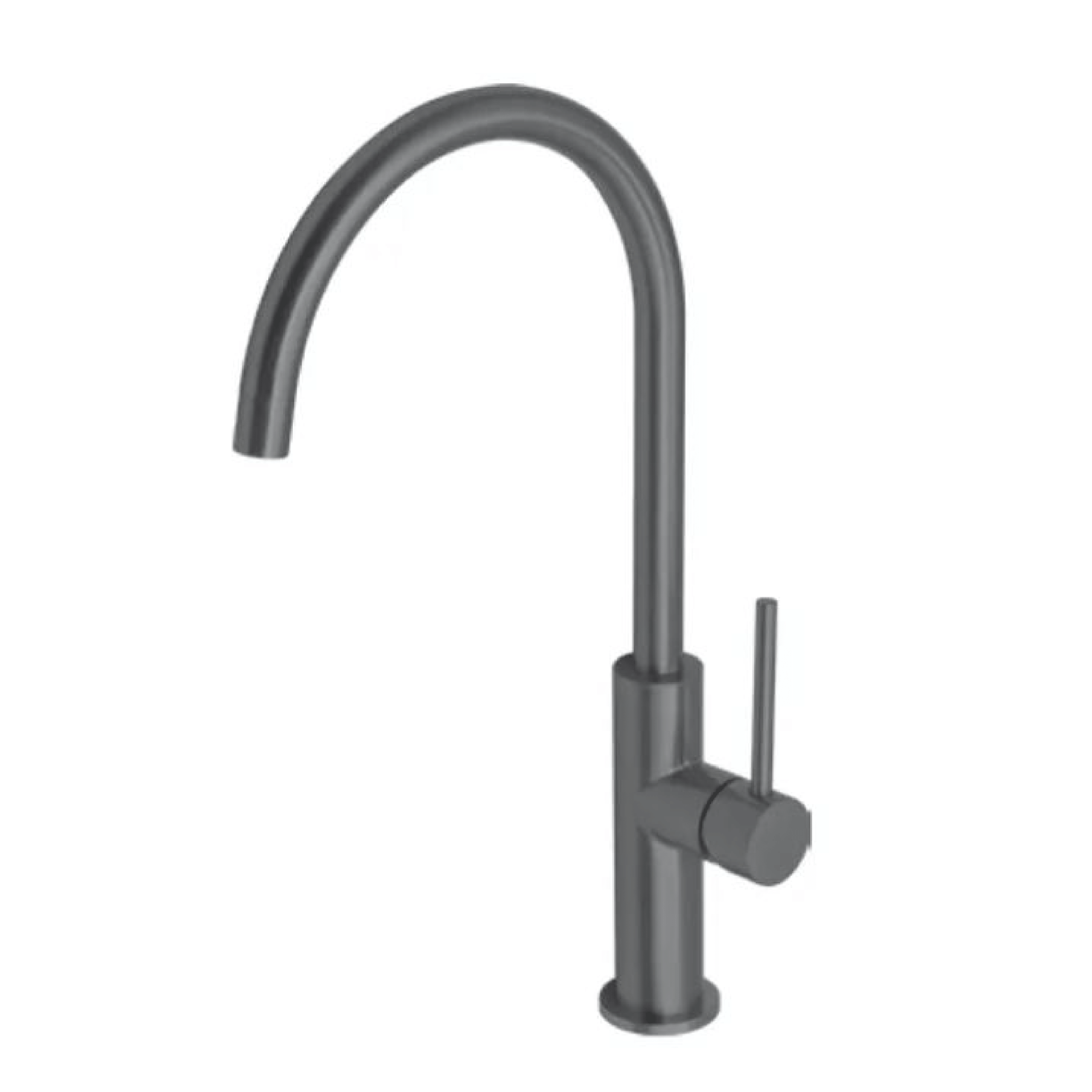 Miscelatore Lavello Monoforo Karag "Thea" Gun Metal Spazzolato