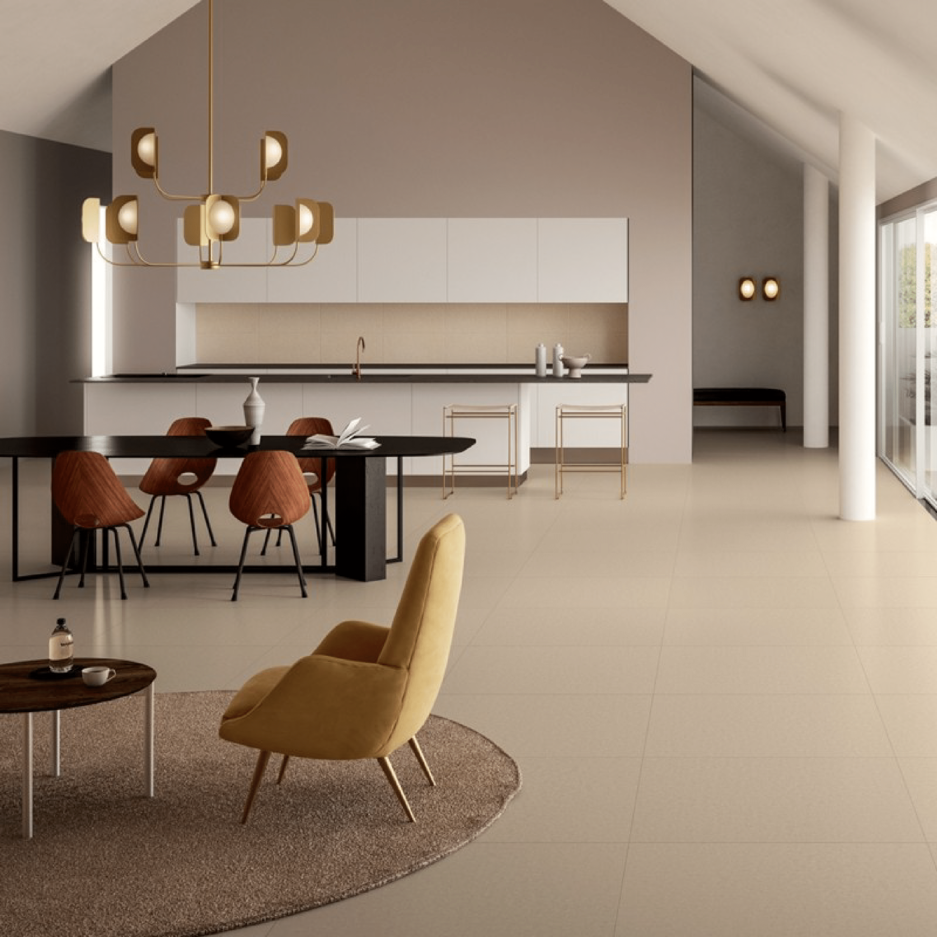 BluStyle By Cotto D'Este Rettificato 90x90 Cm "BluTech" Avorio Lappato