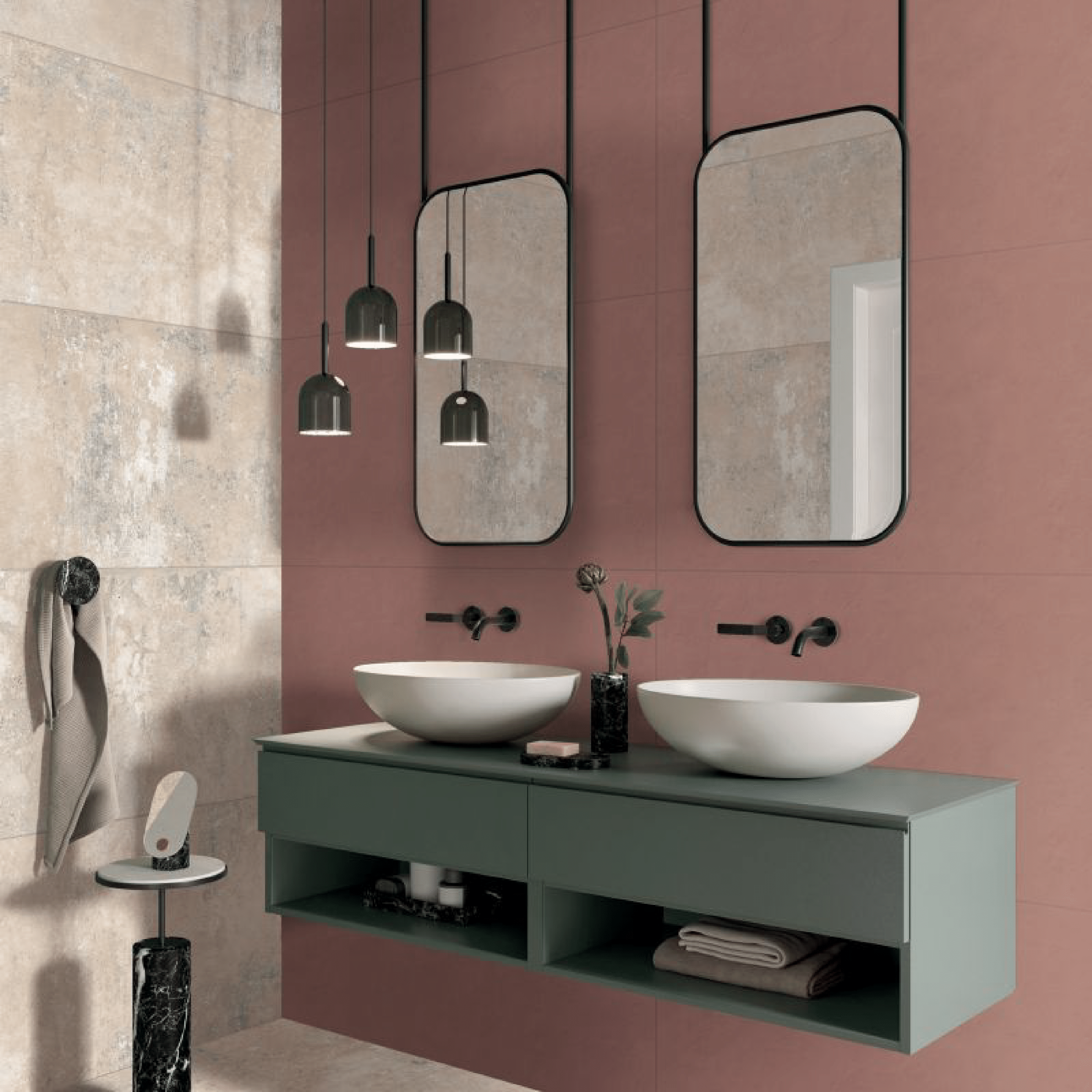 Abk Group Industrie Ceramiche Rettificato 60x120 Cm "Wide&Style Mini" Paprika