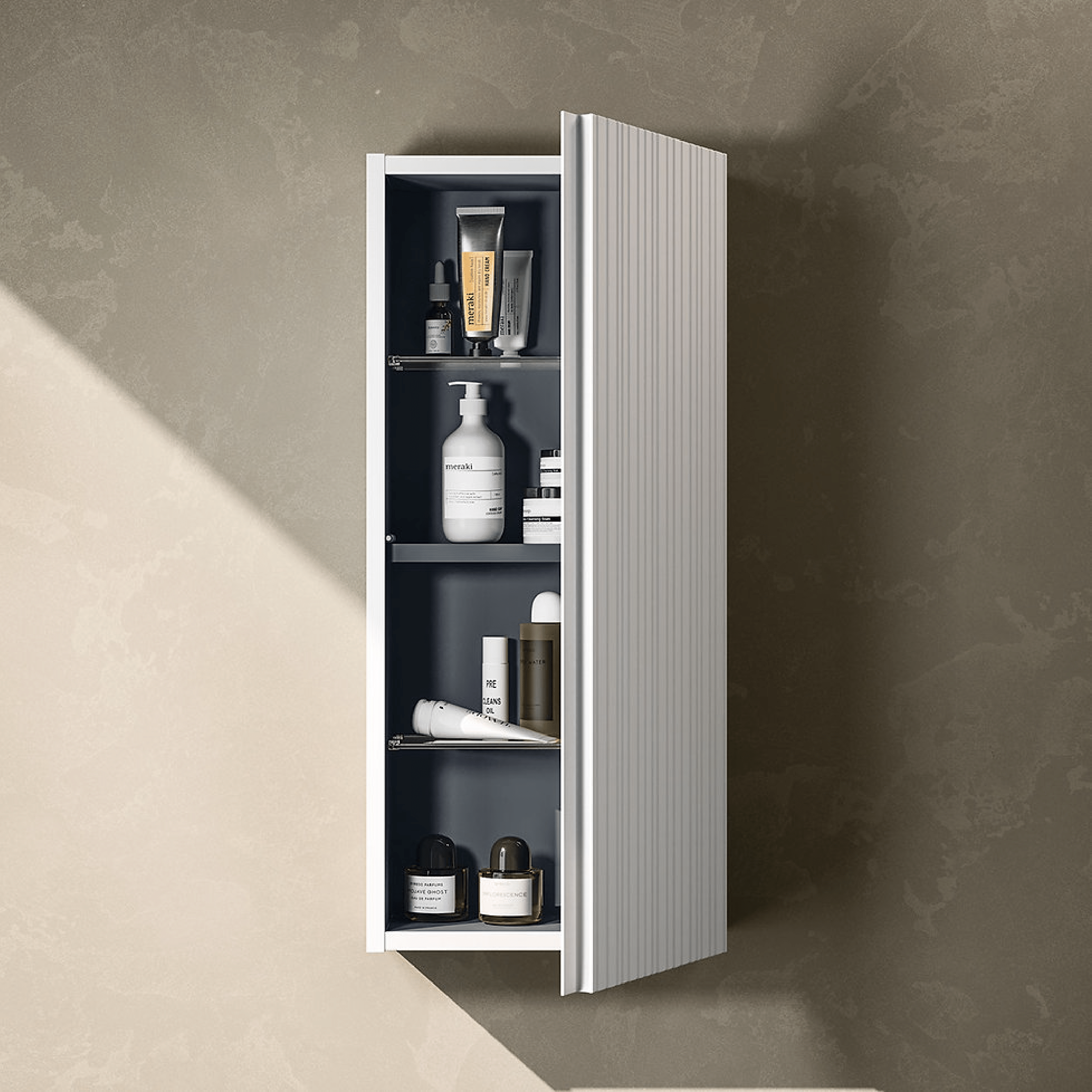 Pensile Portaoggetti 75 Cm Un'Anta Italbagno "Diamante 117"