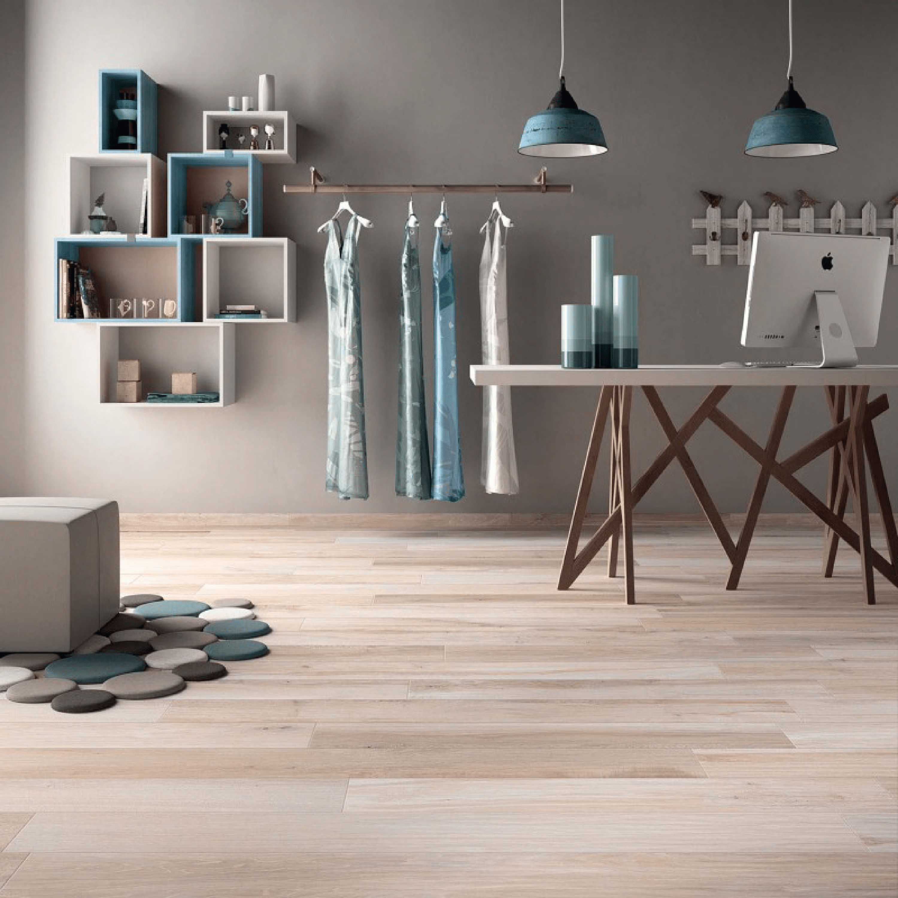 Abk Group Industrie Ceramiche Rettificato 20x120 Cm "Soleras" Naturale