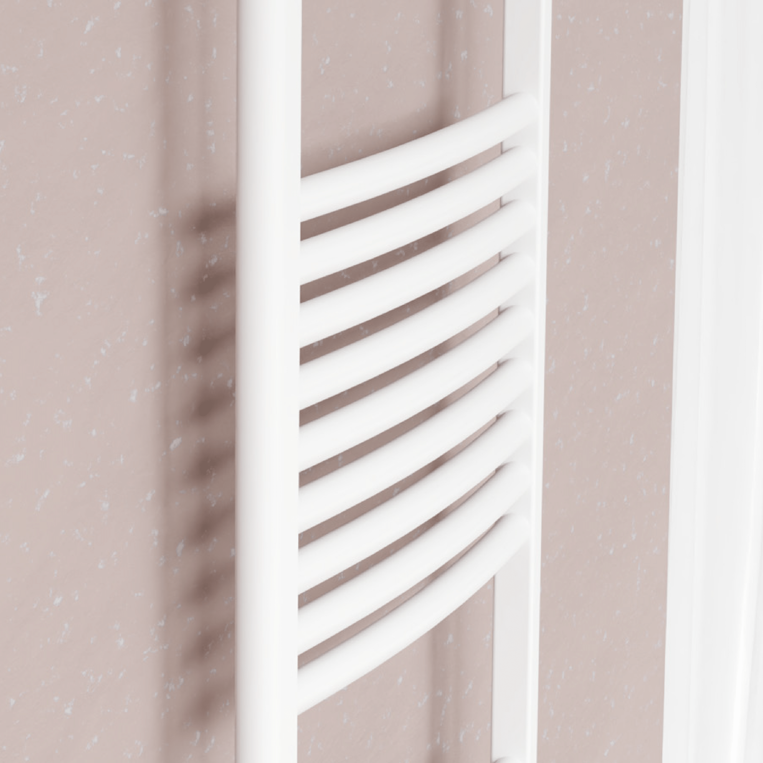 Termoarredo Scaldasalviette Curvo 173,2x50 Interasse 44,4 Cordivari "Lisa 22" Bianco