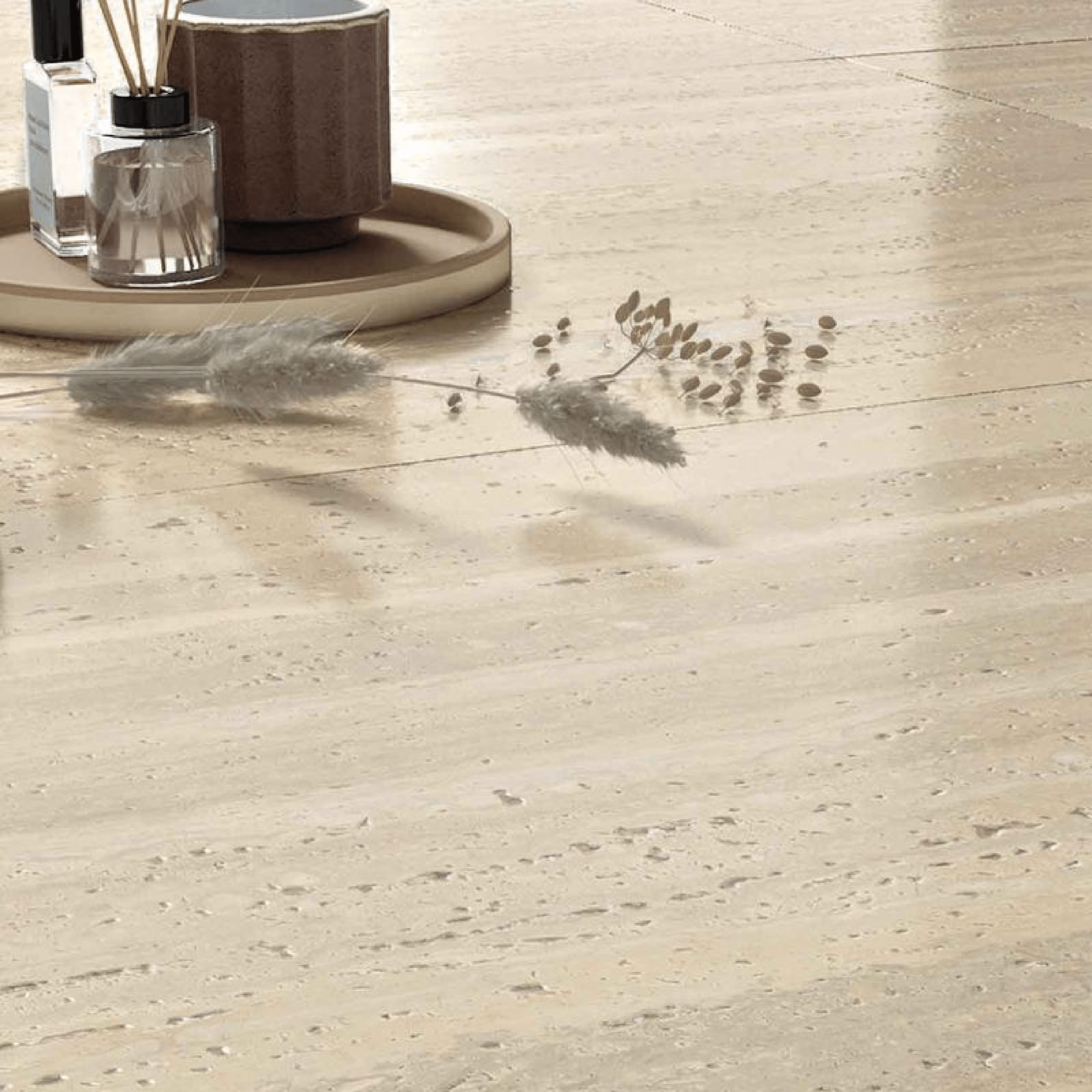 Abk Group Industrie Ceramiche Rettificato 120x120 Cm "Sensi Roma" Cream Ant.3D