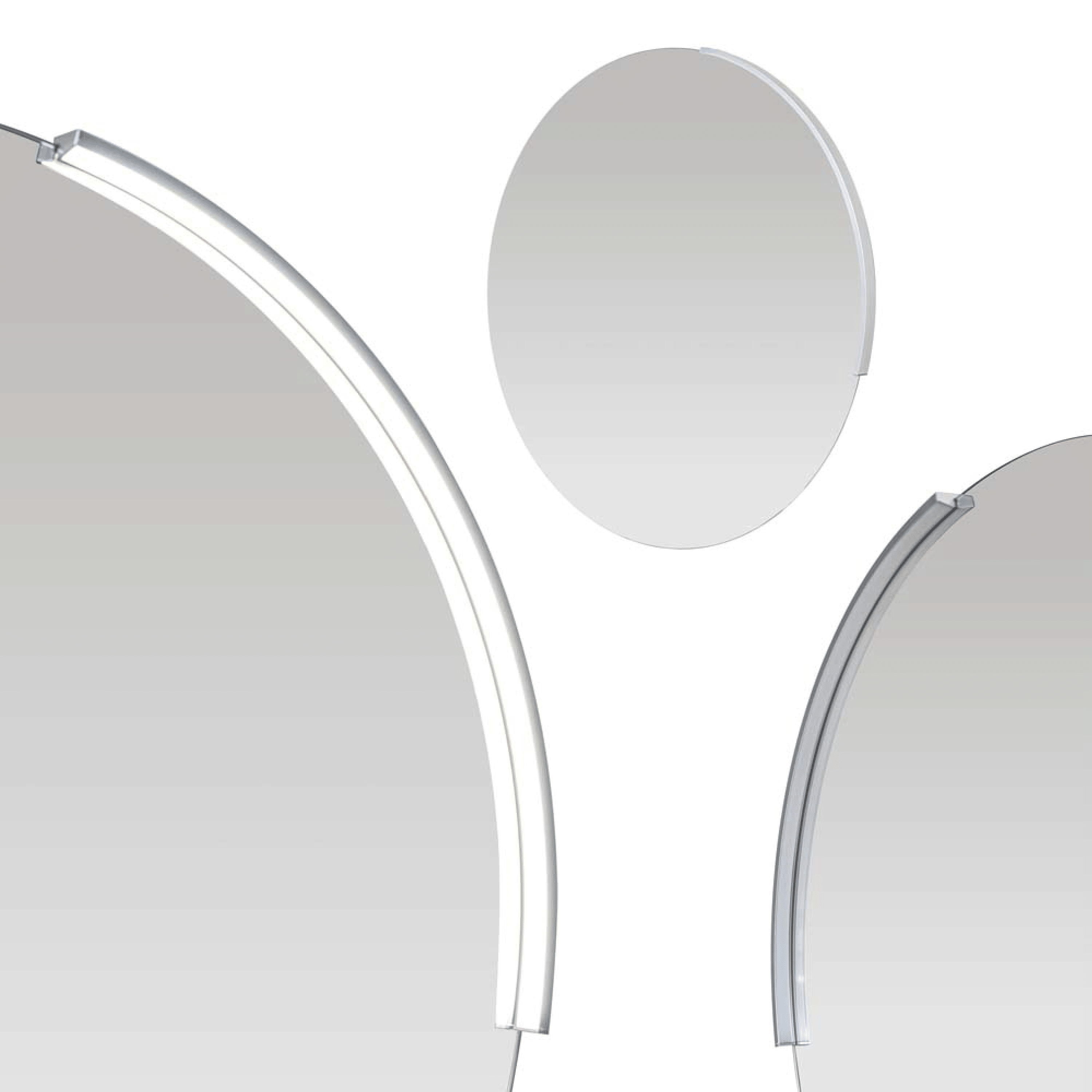 Specchio Tondo 60 Cm Con Illuminazione Led Feridras "Luce"