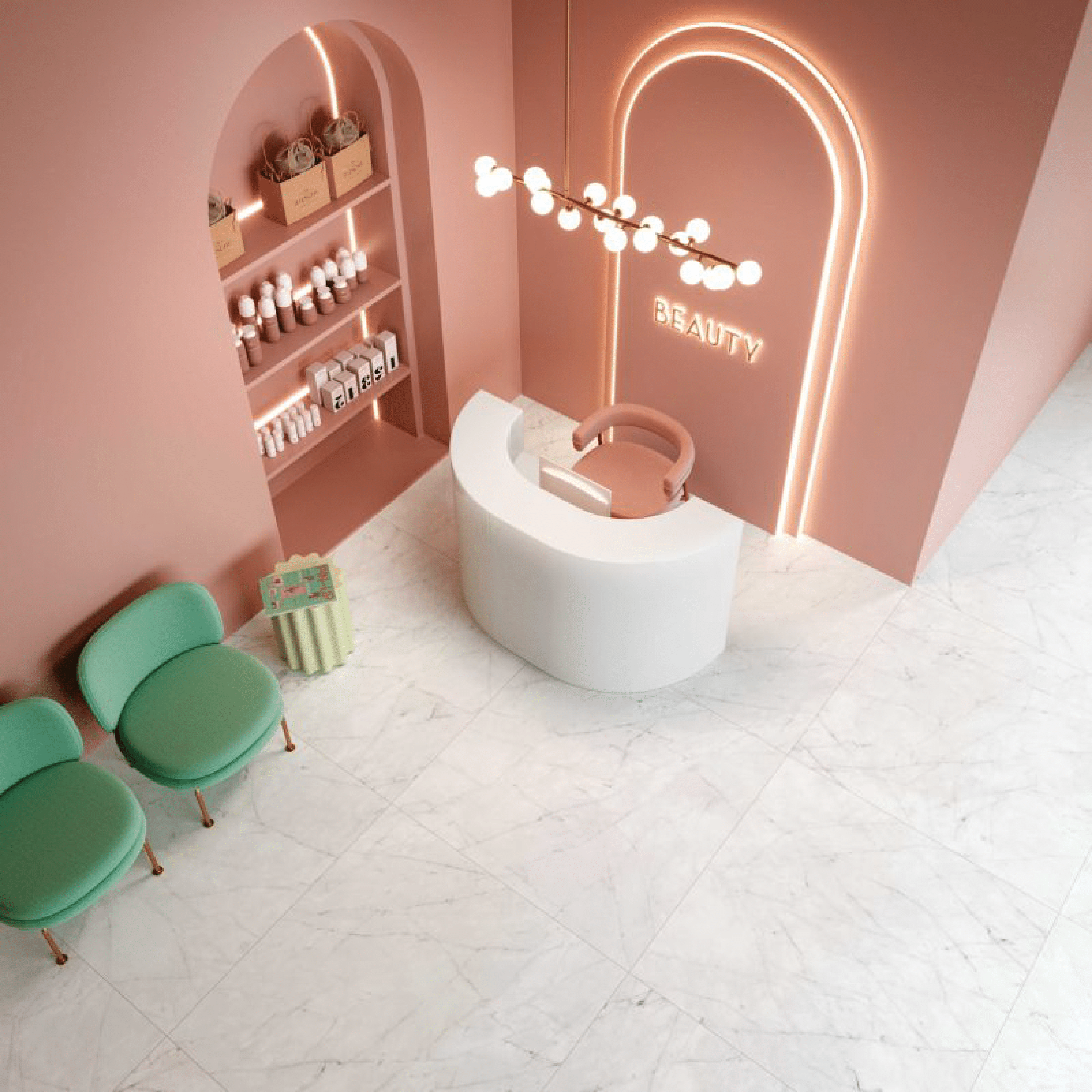 Abk Group Industrie Ceramiche Rettificato 60x120 Cm "Sensi 900" Carrara Naturale