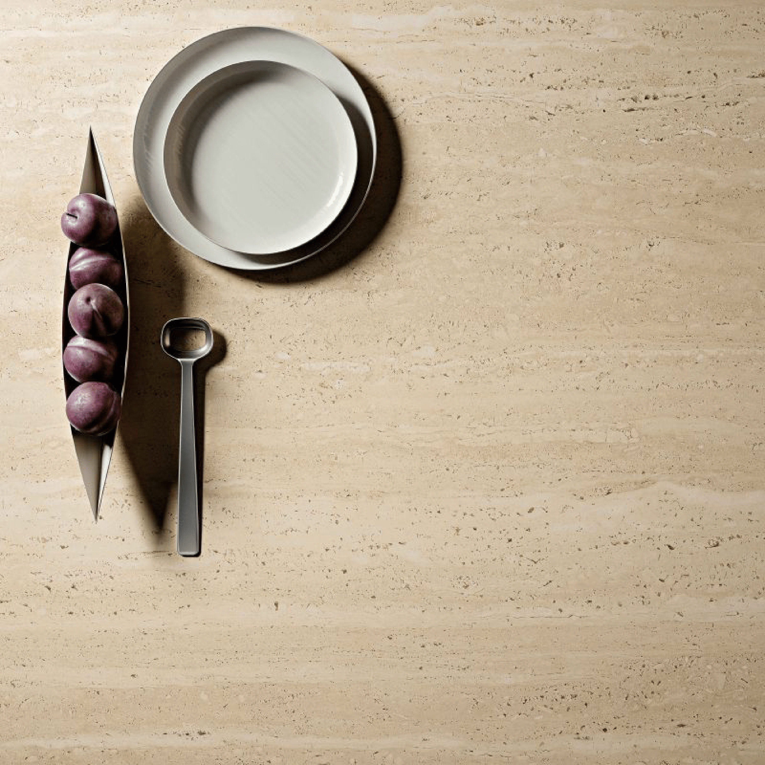 Abk Group Industrie Ceramiche Rettificato 120x120 Cm "Sensi Roma" Cream Ant.3D