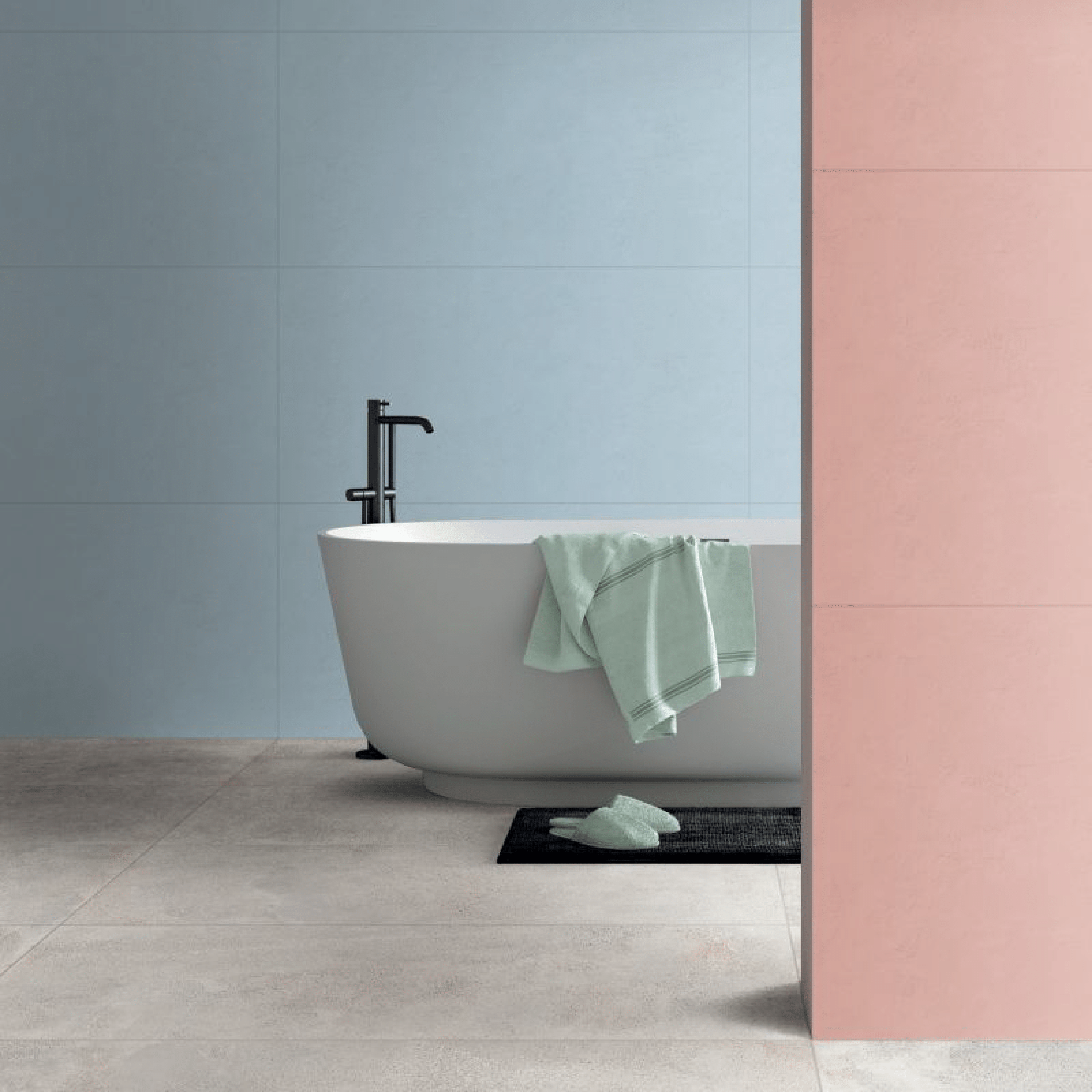 Abk Group Industrie Ceramiche Rettificato 60x120 Cm "Wide&Style Mini" Sky