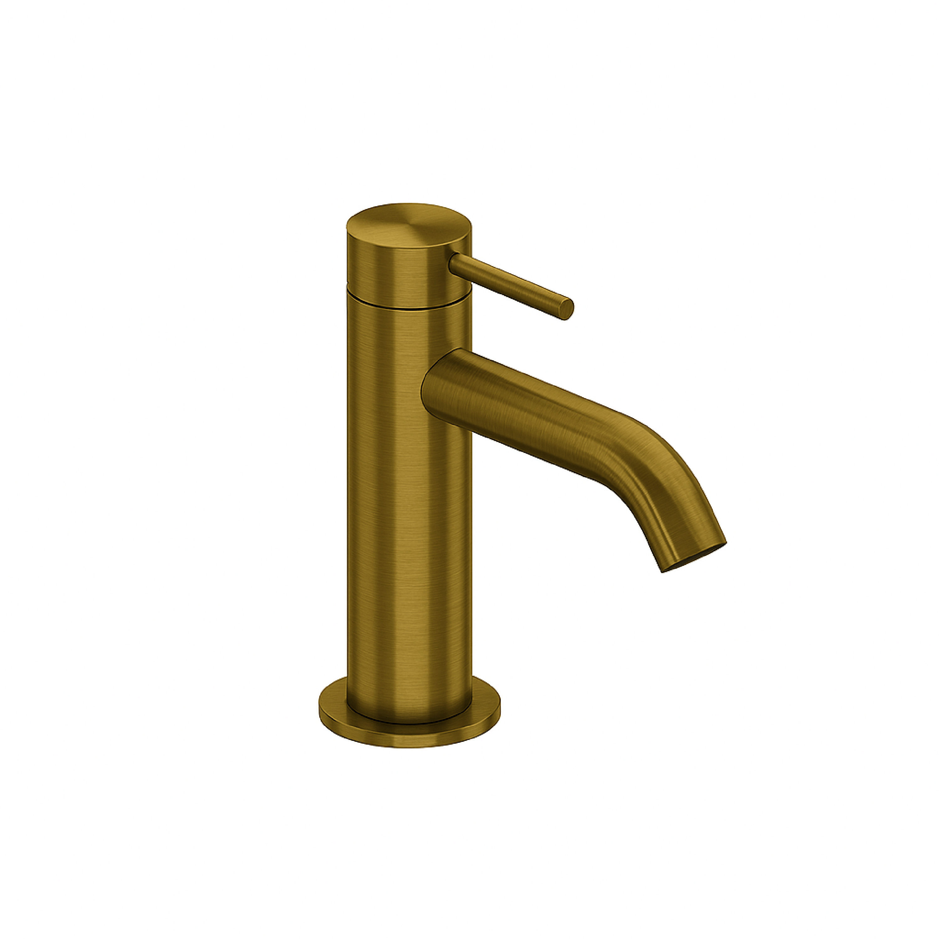 Miscelatore Lavabo Monoforo Con Scarico "Rè" Oro Etrusco