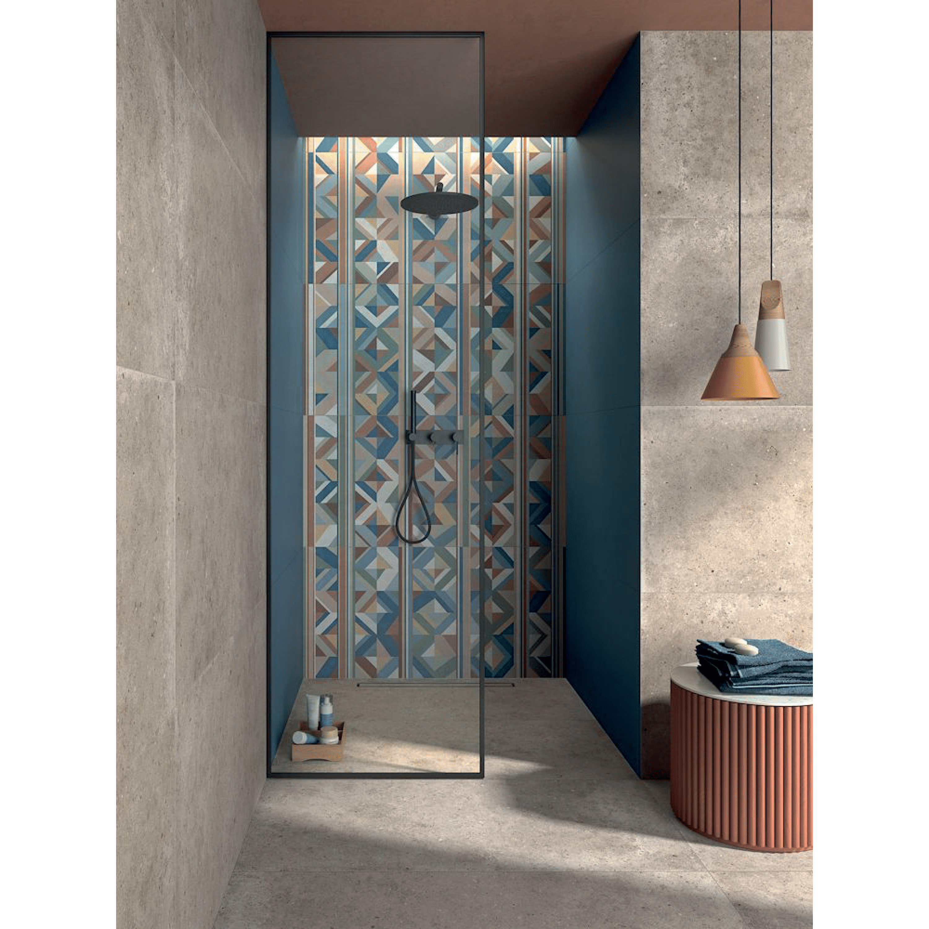 Abk Group Industrie Ceramiche Rettificato 60x120 Cm "Wide&Style Mini 2" Upcycled