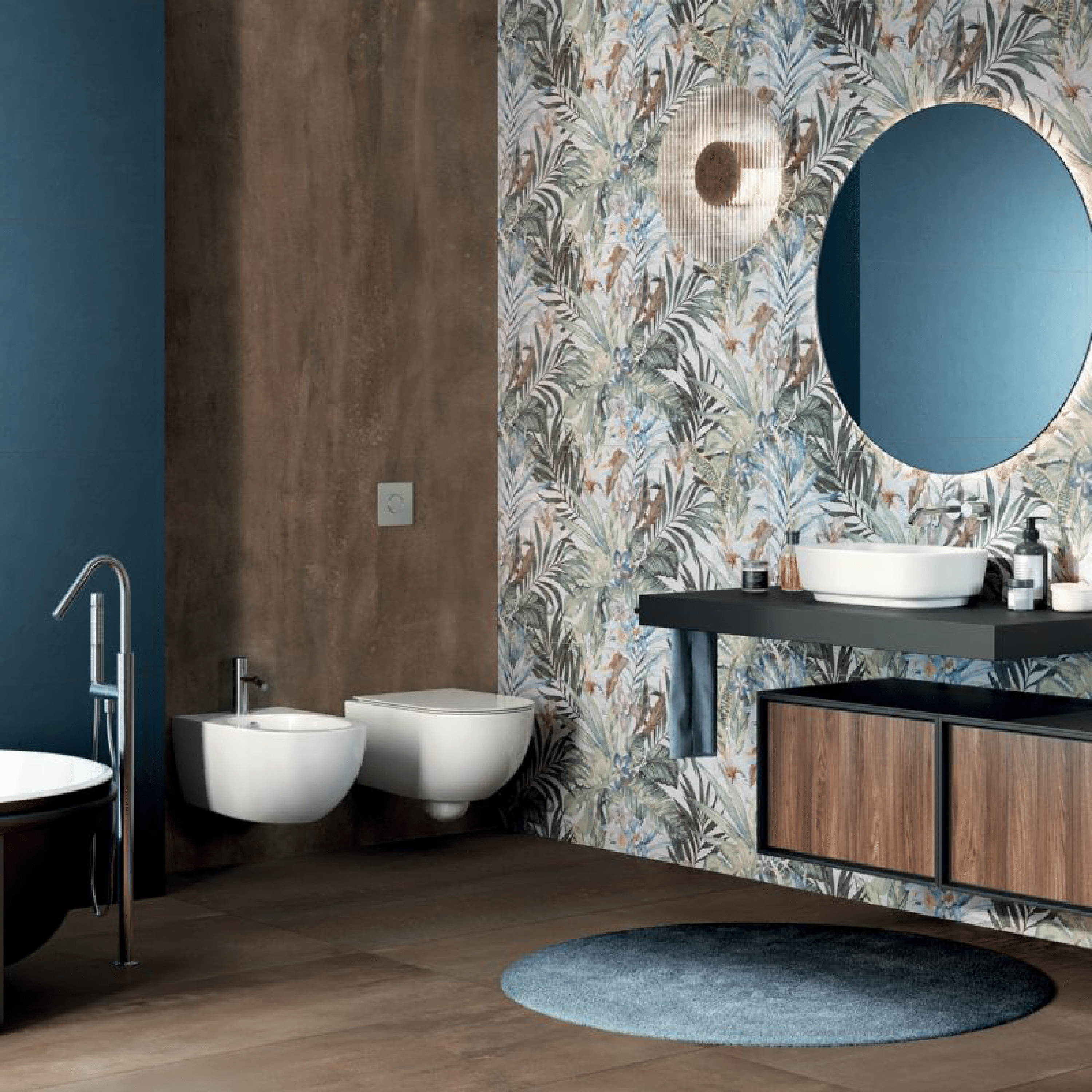 Abk Group Industrie Ceramiche Rettificato 60x120 Cm "Interno 9" Rust