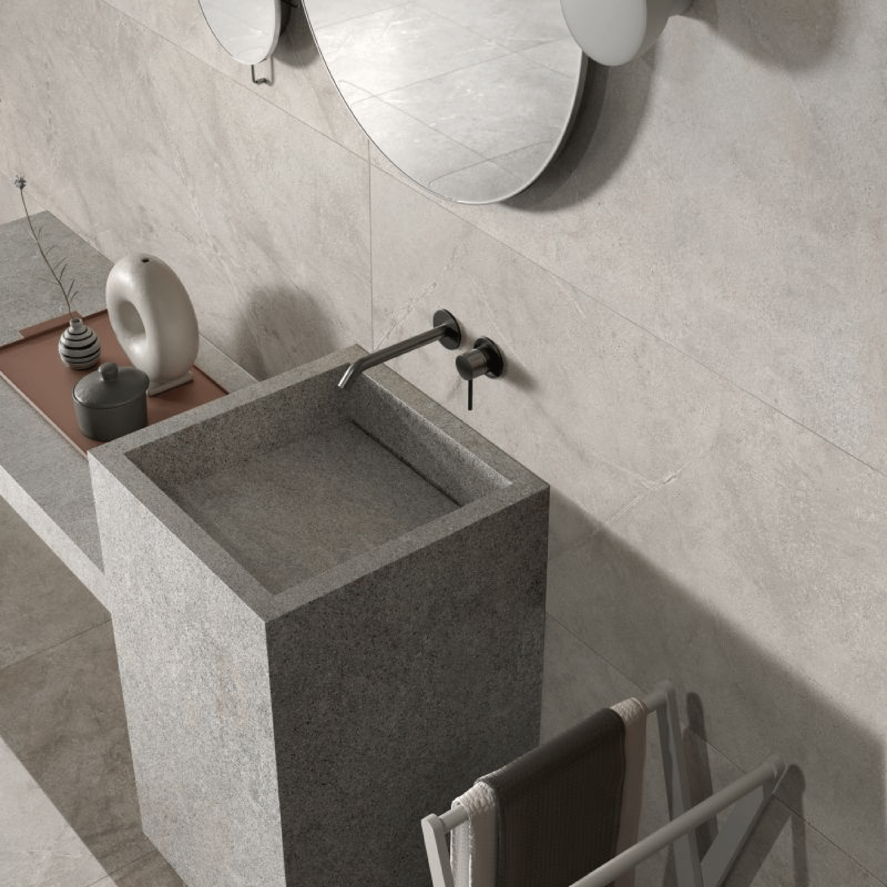 Abk Group Industrie Ceramiche Rettificato 60x120 Cm "Atlantis" Moon