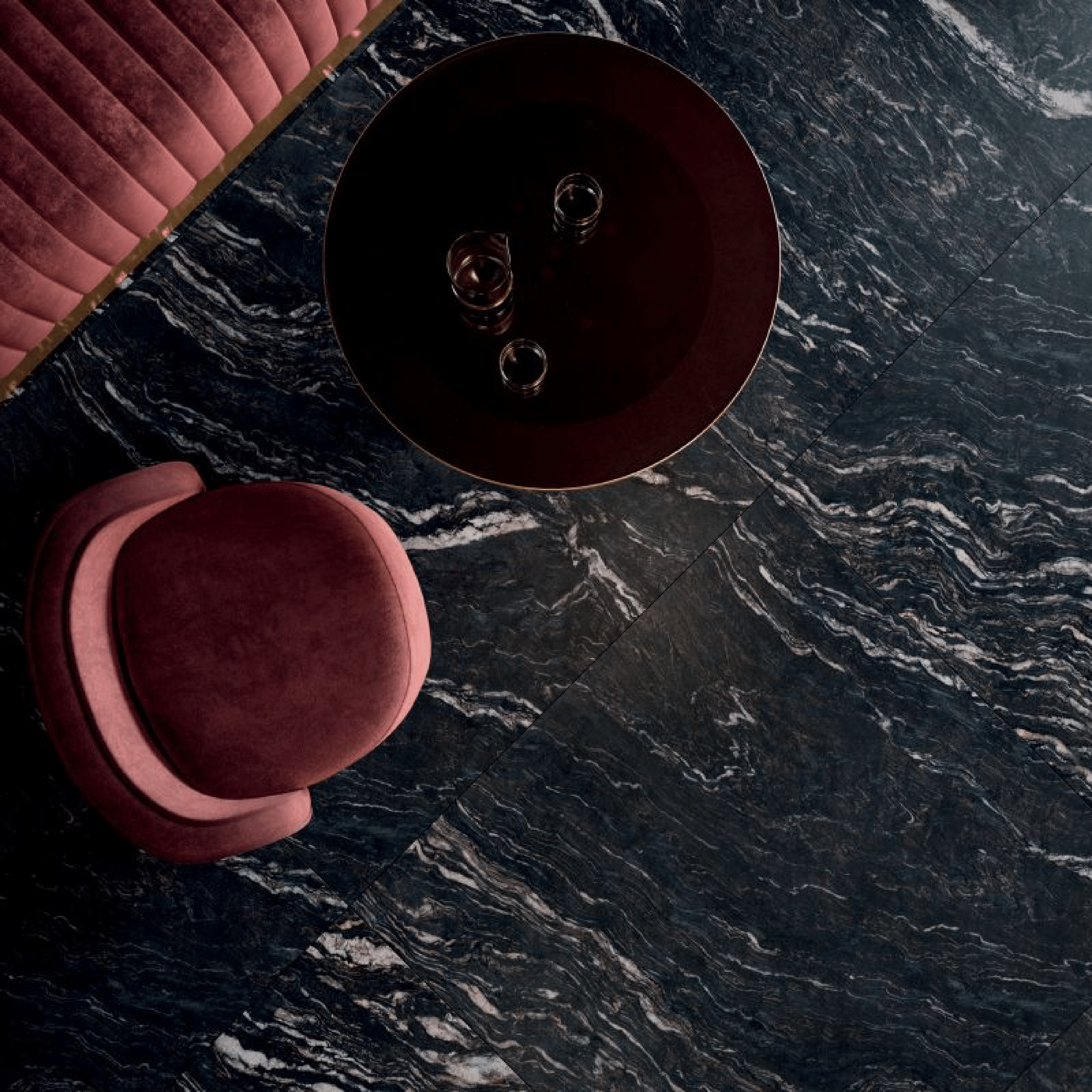 Abk Group Industrie Ceramiche Rettificato 60x120 Cm "Sensi Gems" Titanium Black