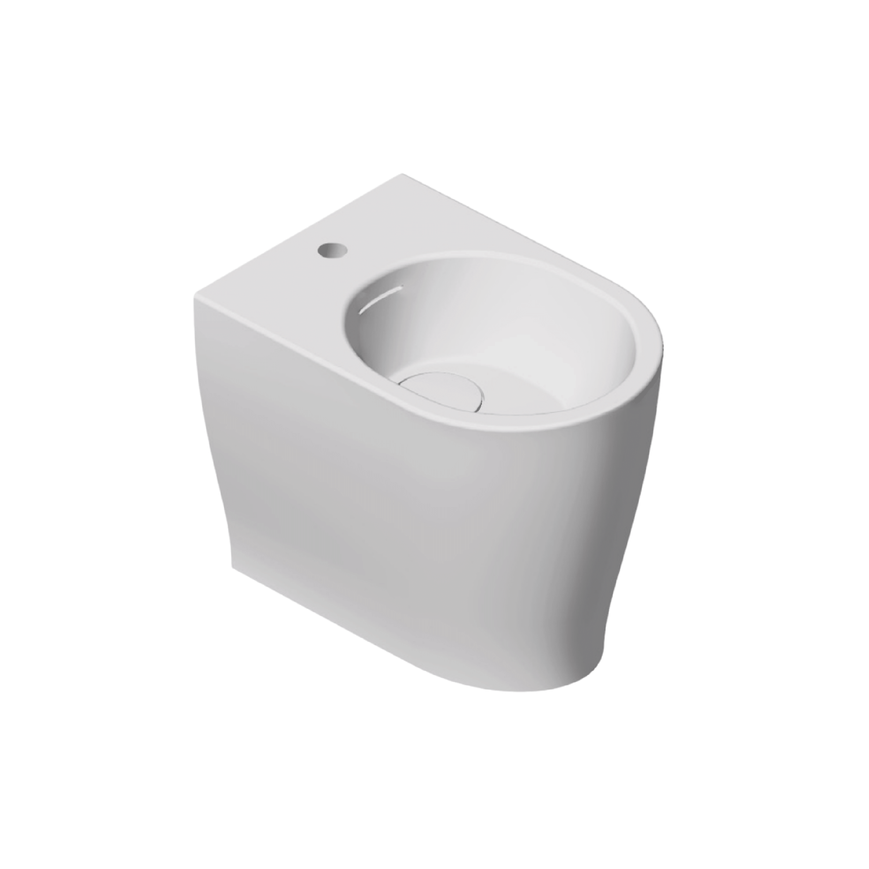 Bidet a Terra Domus Falerii "Multipla" Bianco Lucido