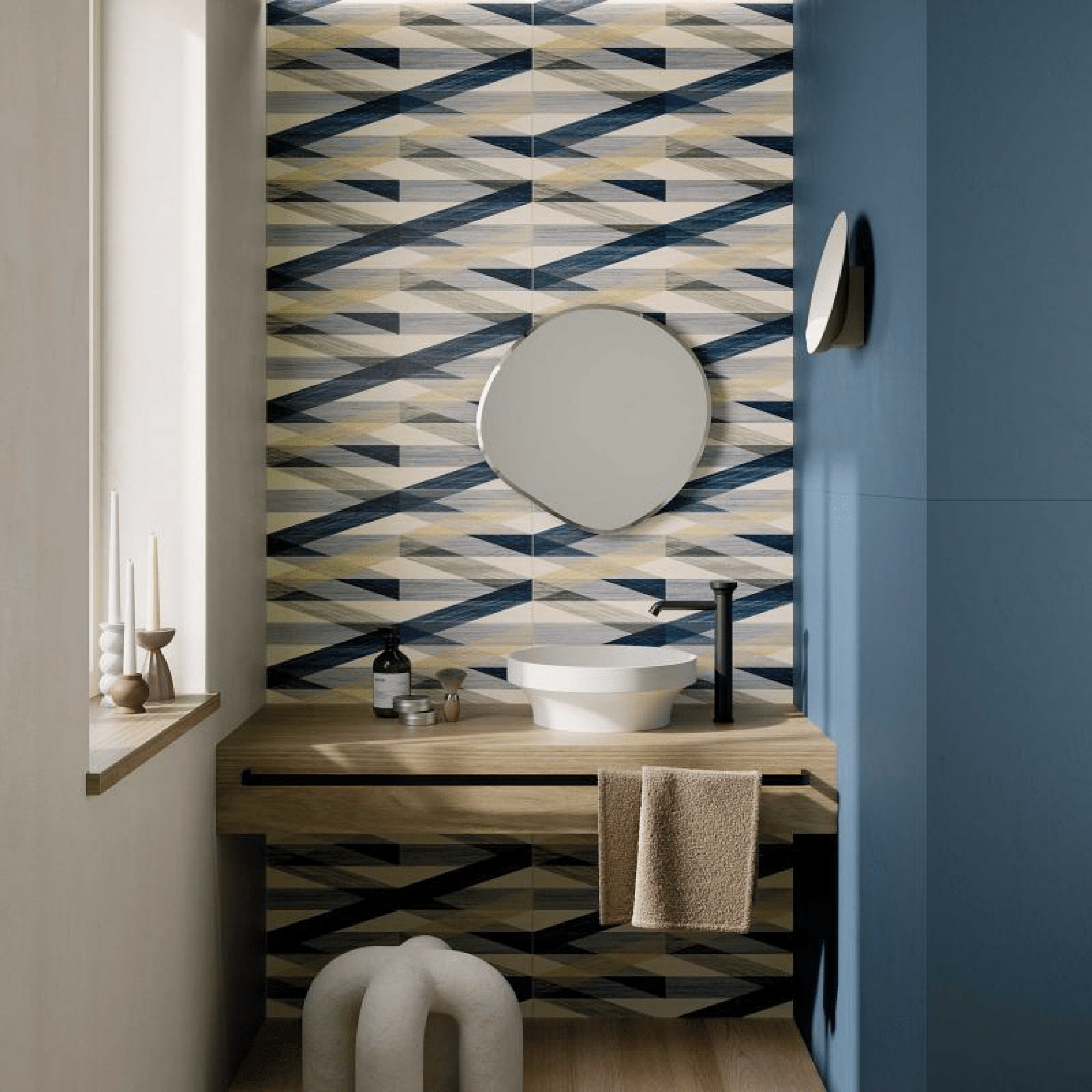 Abk Group Industrie Ceramiche Rettificato 60x120 Cm "Wide&Style Mini 2" Layers