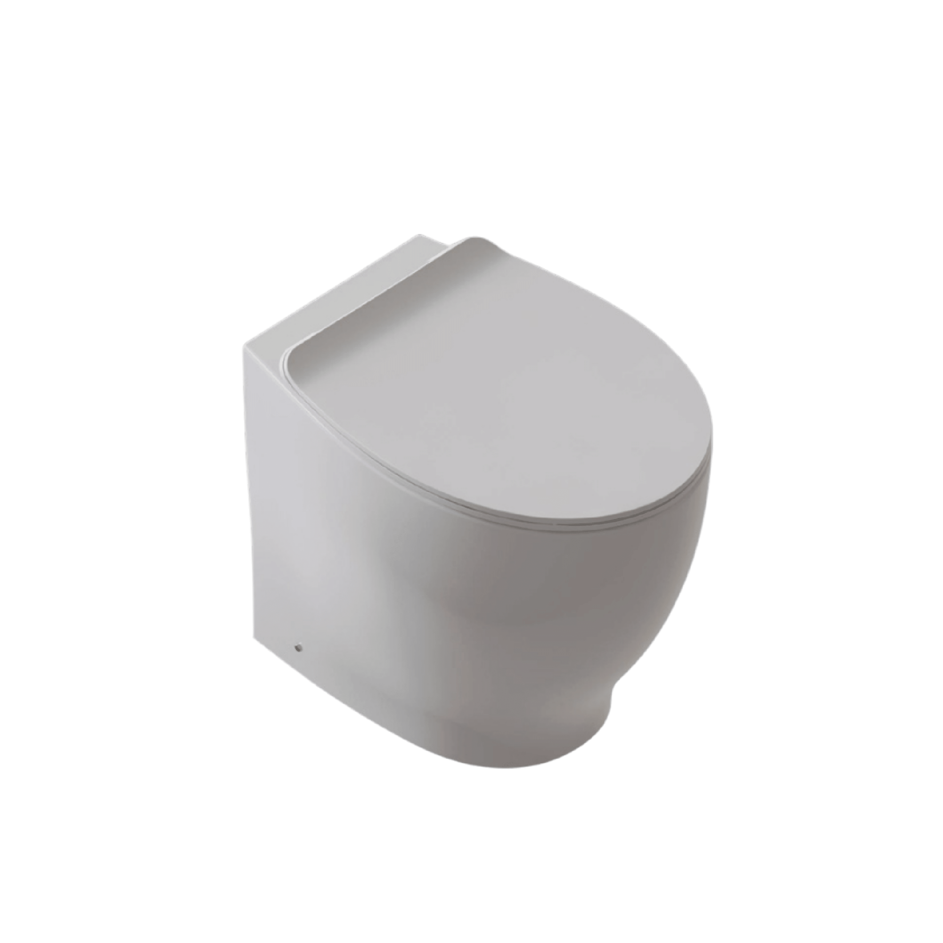 Wc a Terra Senza Brida Domus Falerii "Gran Mascalzone" Bianco Lucido