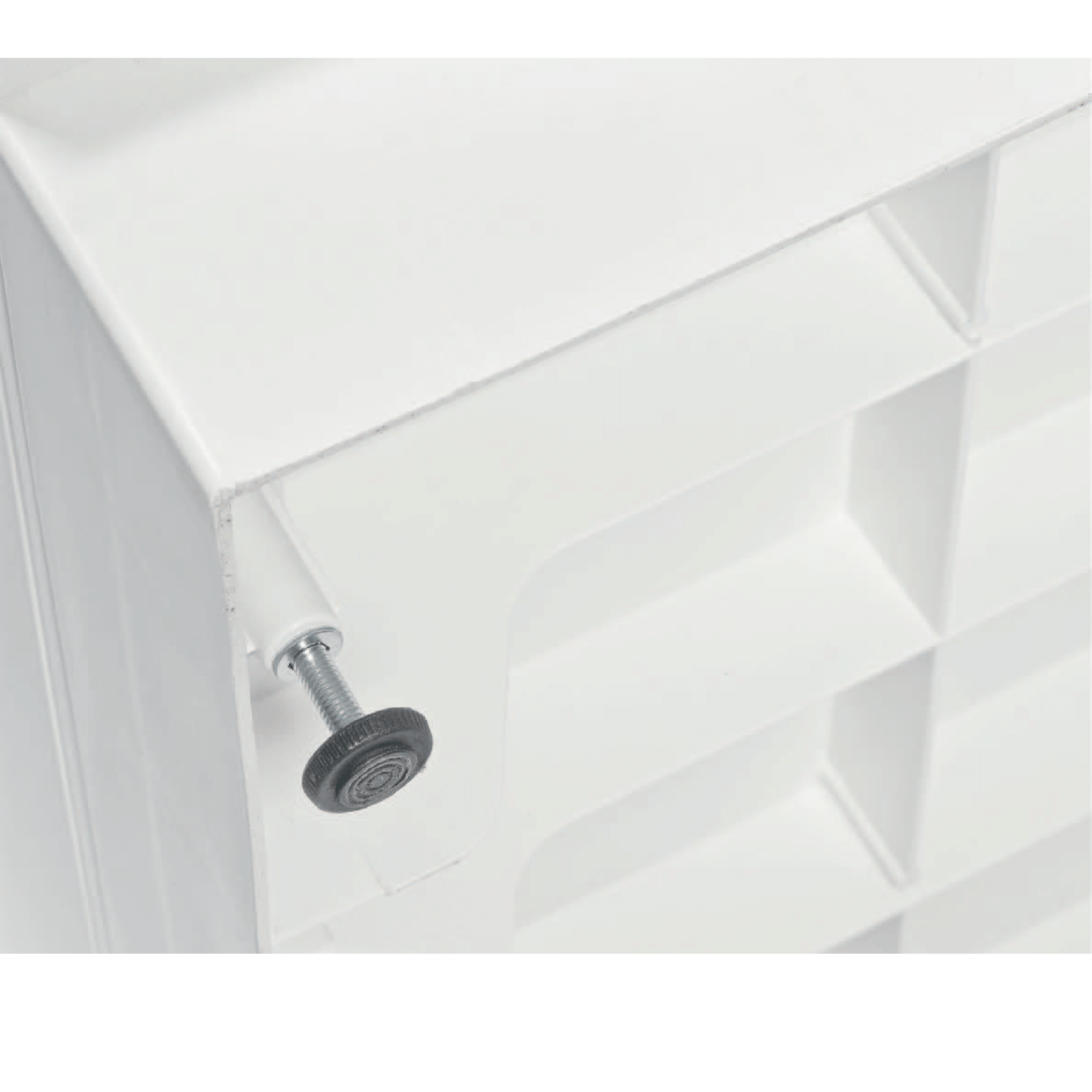 Lavatoio a Terra Per Interno/Esterno 45x60 Un'Anta Con Vasca Sifone e Tavoletta "Selene" Bianco