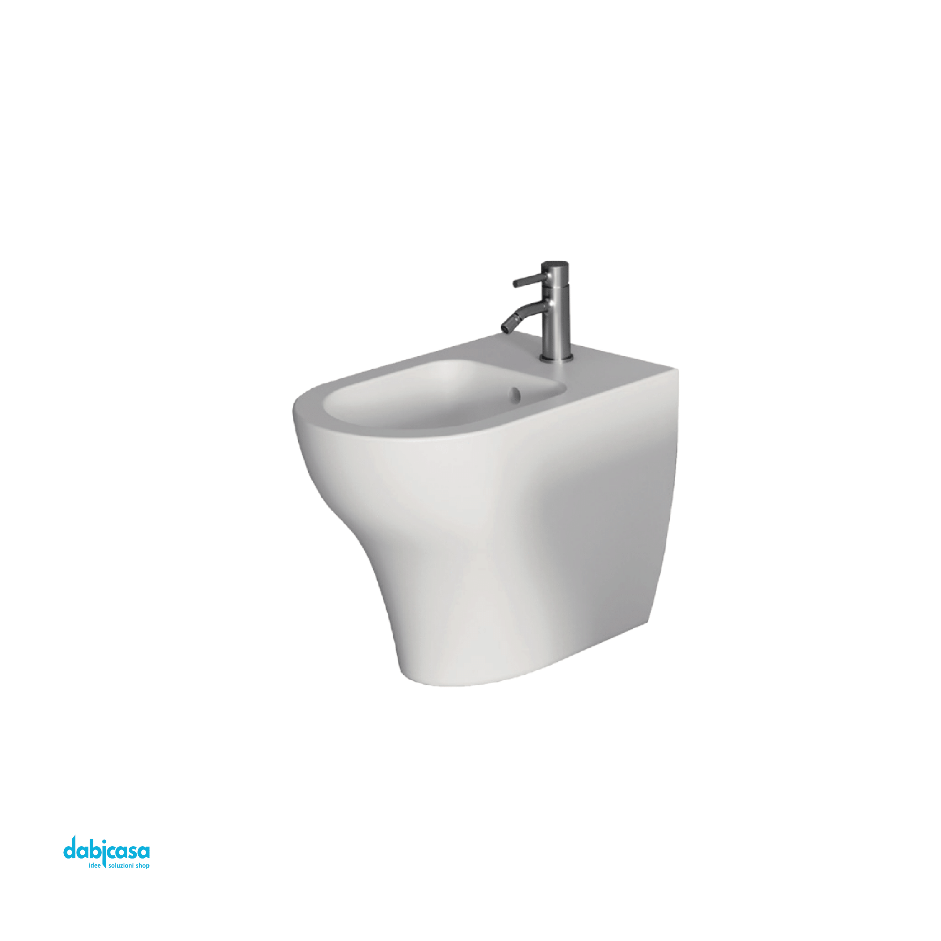 Alice Ceramica "Unica" Bidet Terra Filo Parete Bianco Lucido