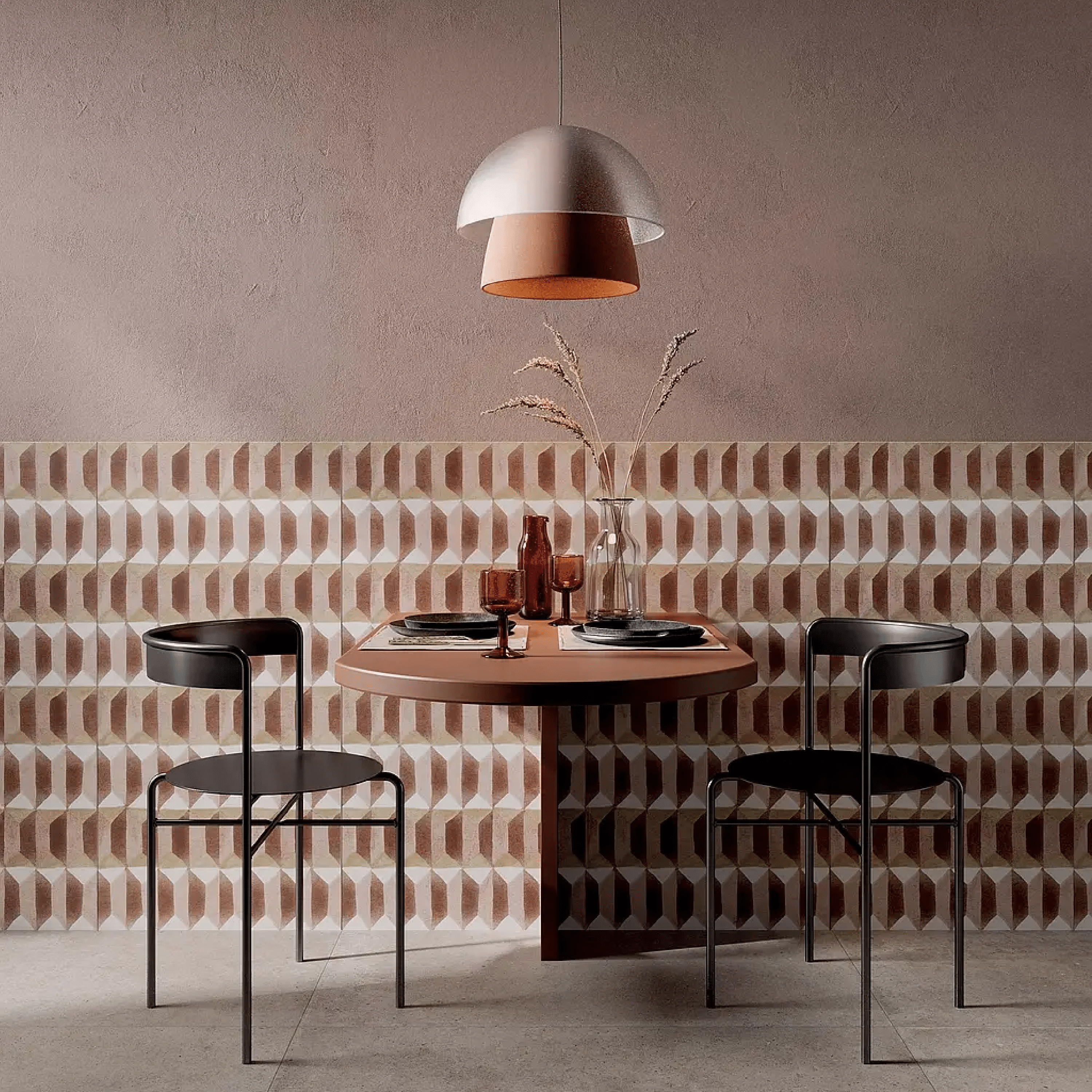 Abk Group Industrie Ceramiche Rettificato 60x120 Cm "Wide&Style Mini 2" Offset