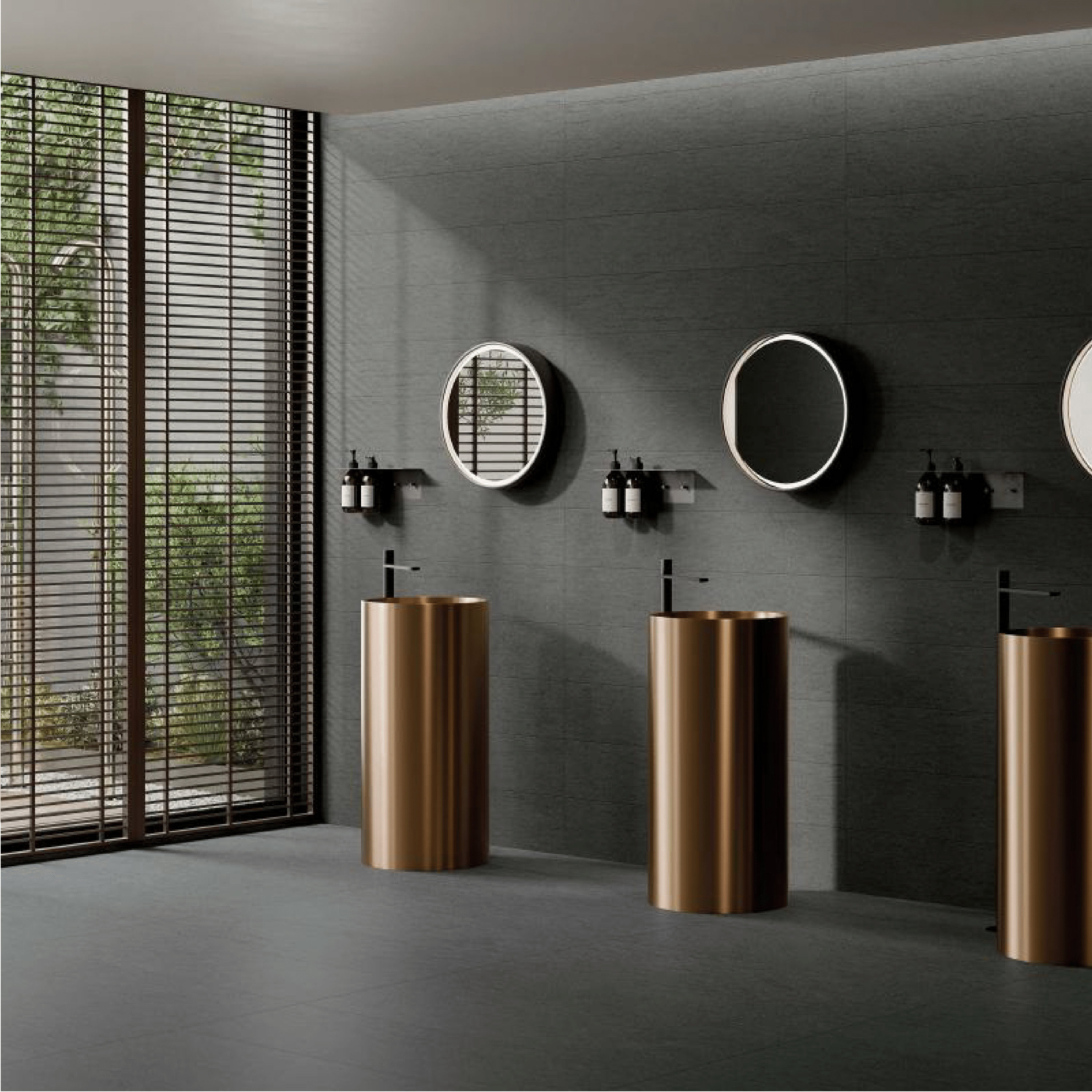 Abk Group Industrie Ceramiche Rettificato 60x120 Cm "Poetry Stone Reloaded" Basaltina Dark