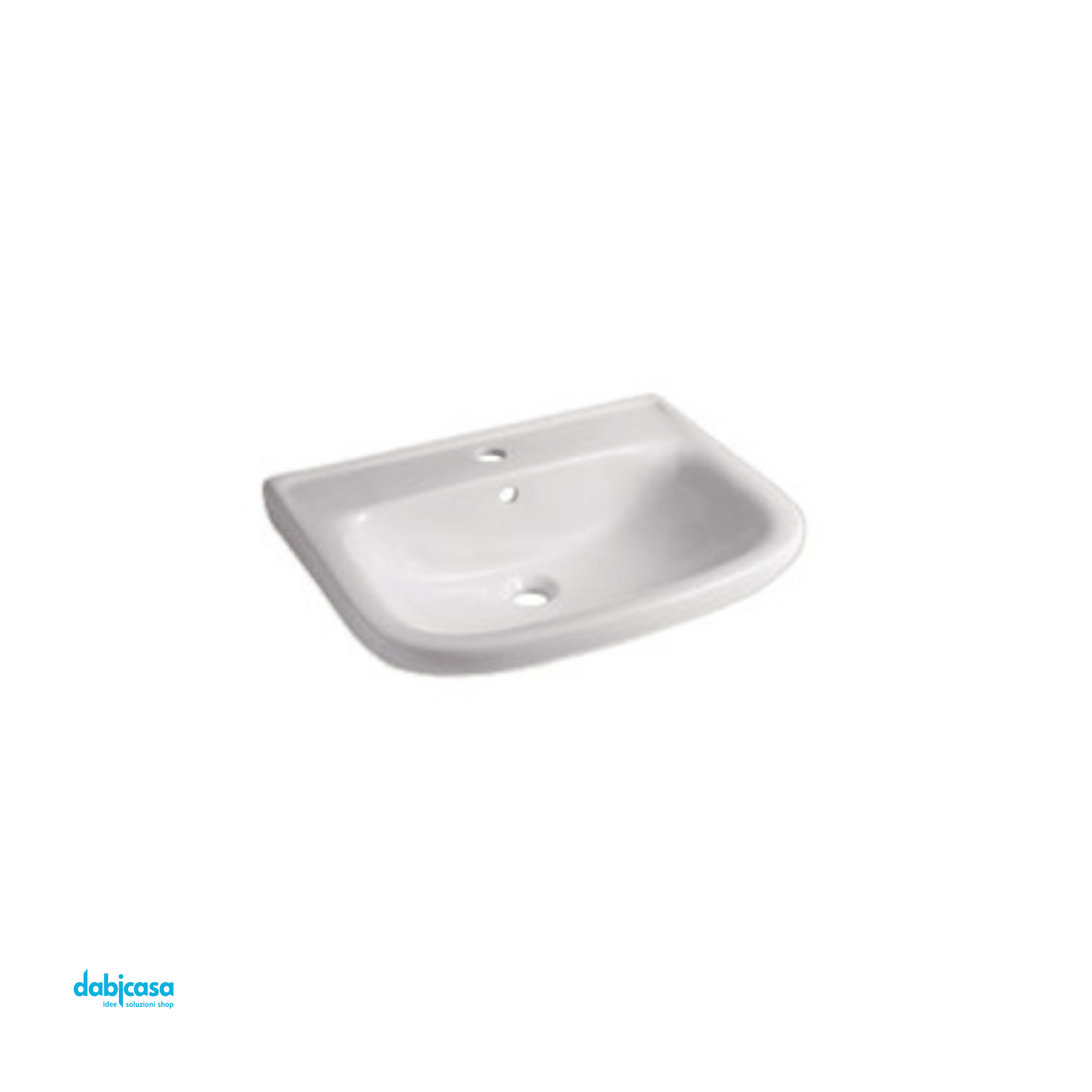 Lavabo Sospeso Per Disabili "Sleepy" In Ceramica Finitura Bianco Lucido