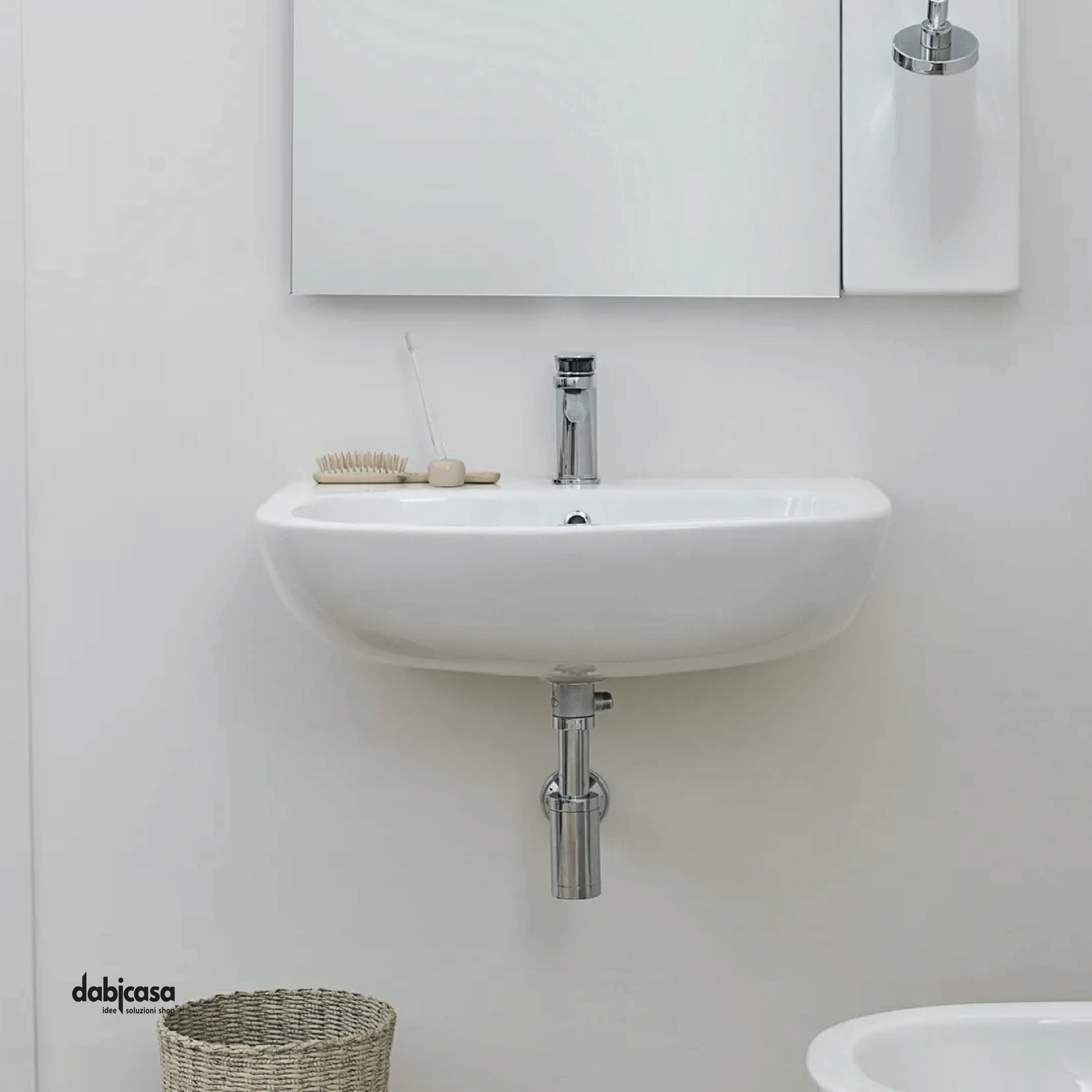 The Artceram"Ten" Lavabo Sospeso In Ceramica Bianco