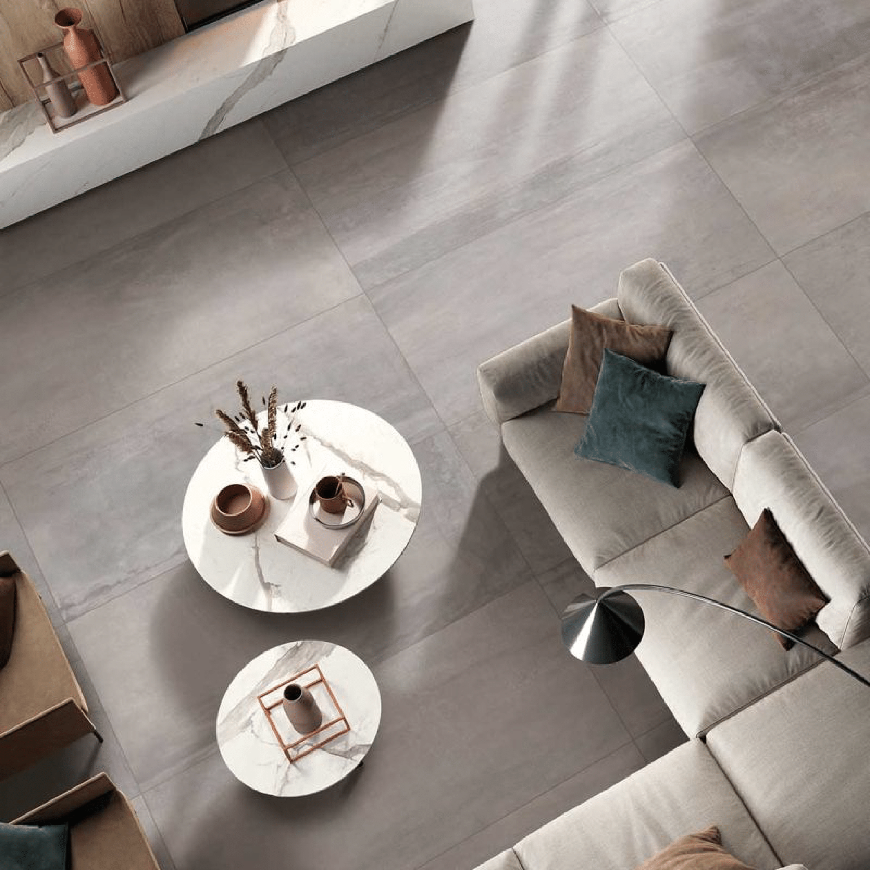 Abk Group Industrie Ceramiche Rettificato 60x120 Cm "Interno 9" Silver
