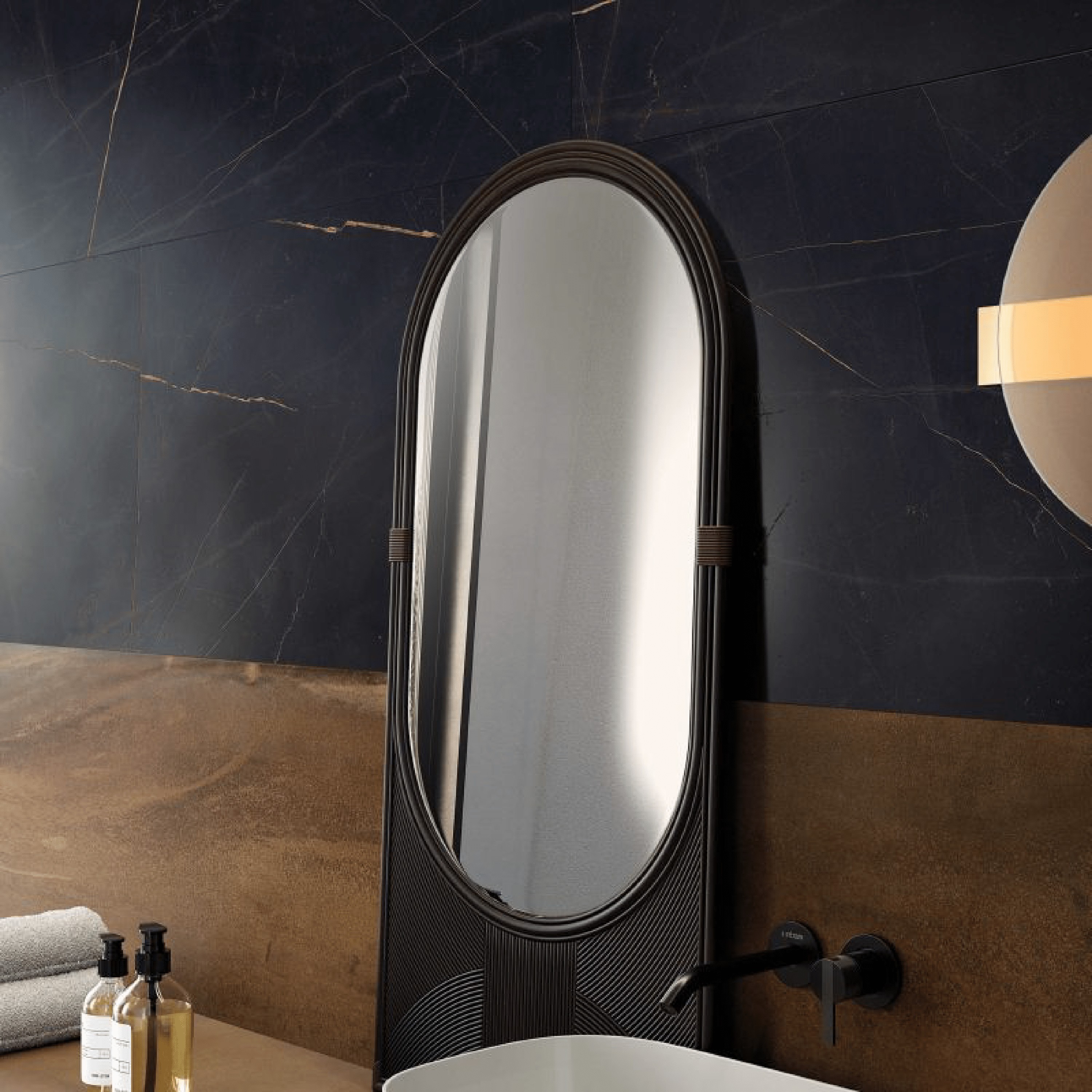 Abk Group Industrie Ceramiche Rettificato 60x120 Cm "Sensi 900" Precious Black Naturale