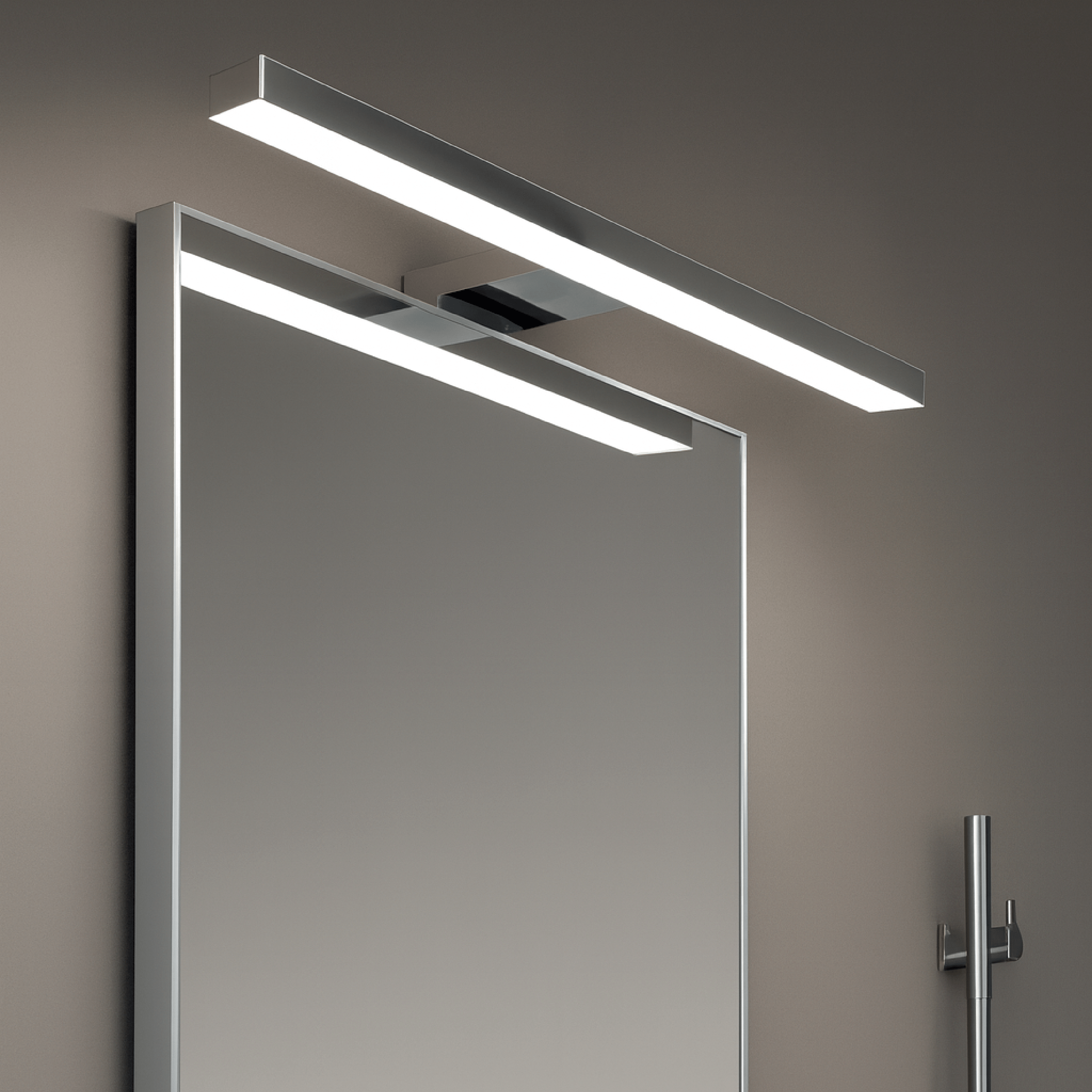 Lampada Led 50 Cm "Kira" Cromo Lucido