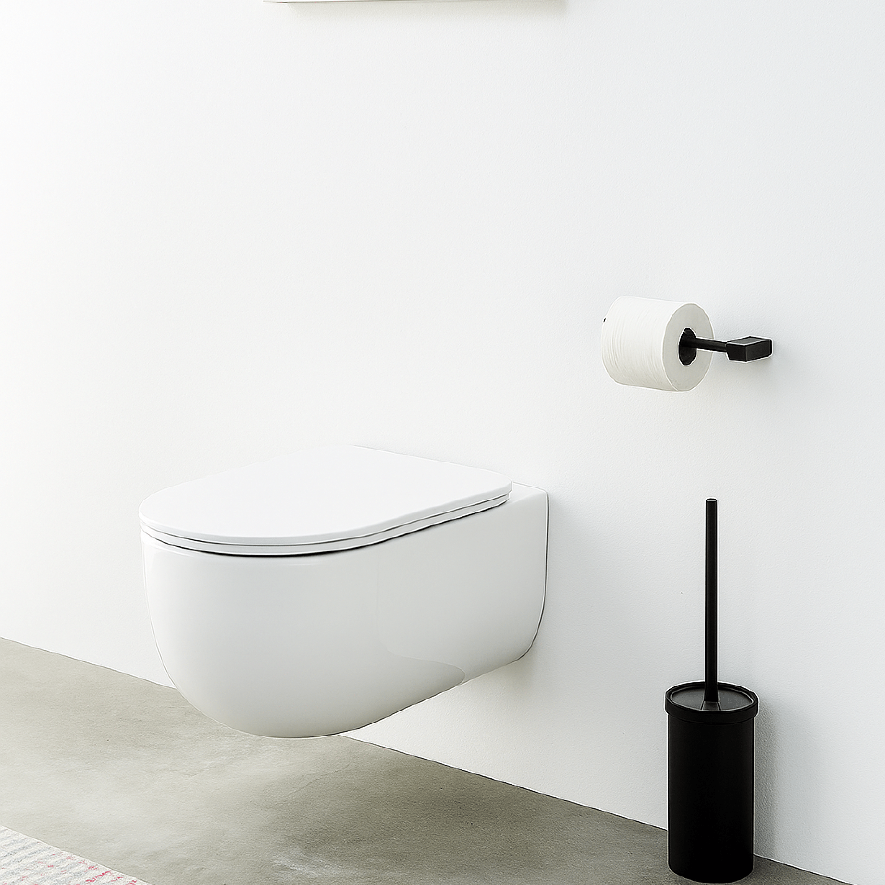 Wc Sospeso Senza Brida Ceramica Cielo "Era" Bianco Lucido