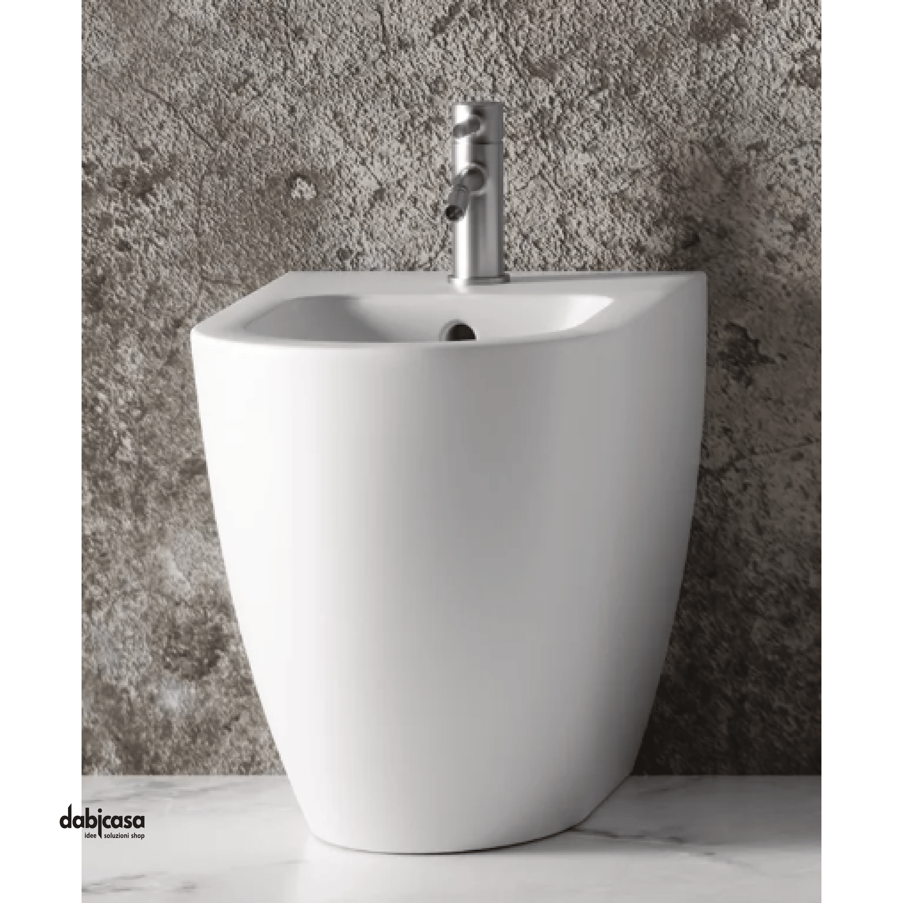 Alice Ceramica "Form" Bidet Da Terra H 50 cm Filoparete Bianco Lucido