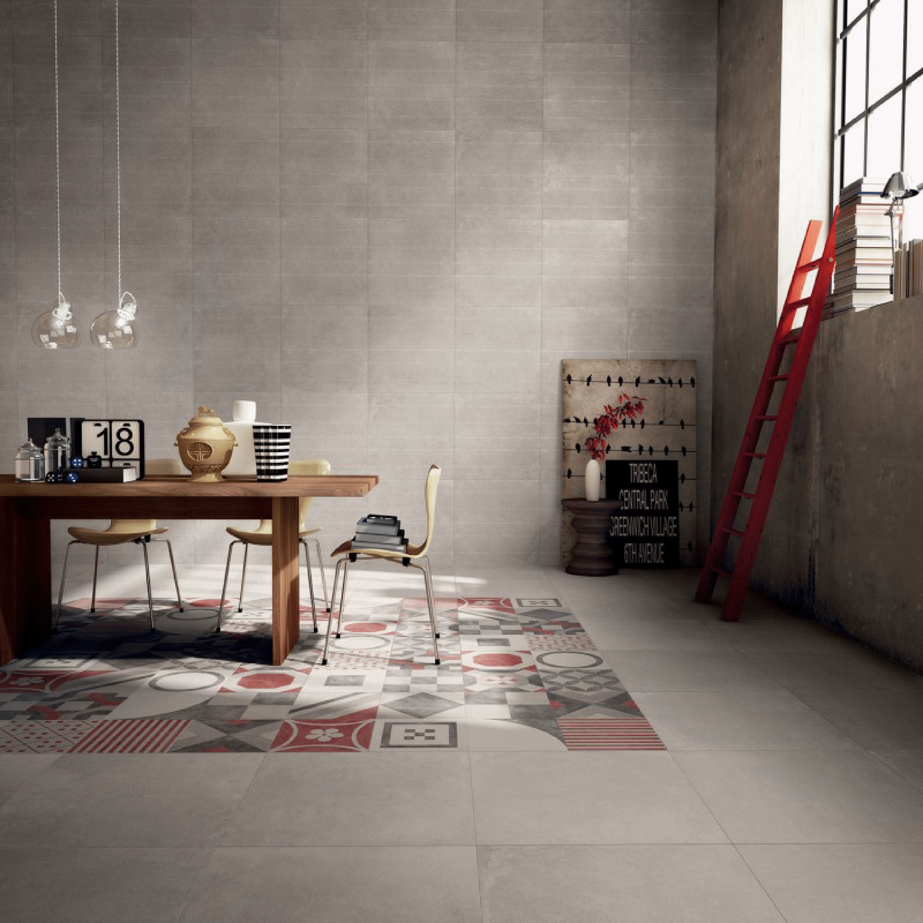 Abk Group Industrie Ceramiche Rettificato 80x80 Cm "Docks" Silver
