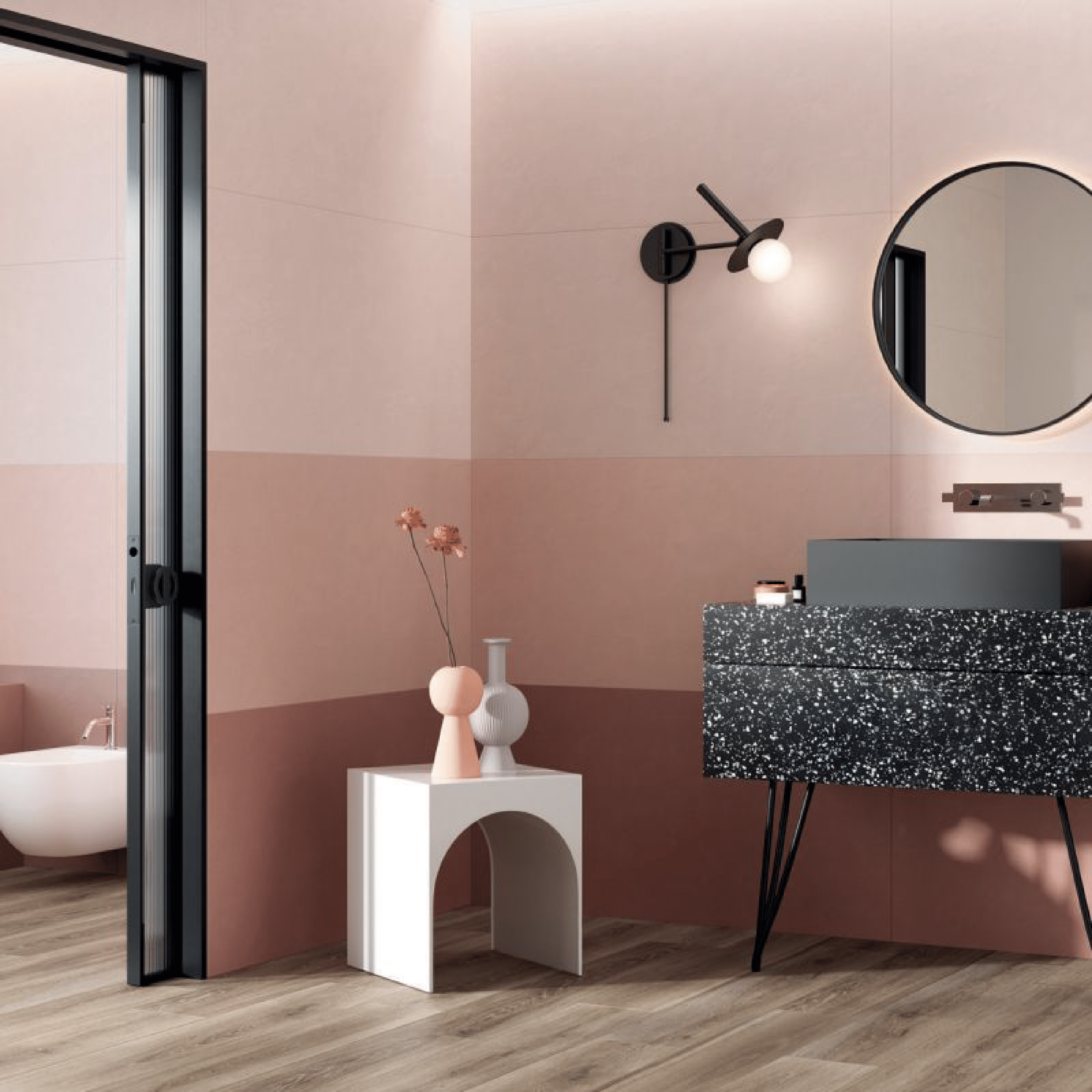 Abk Group Industrie Ceramiche Rettificato 60x120 Cm "Wide&Style Mini" Powder