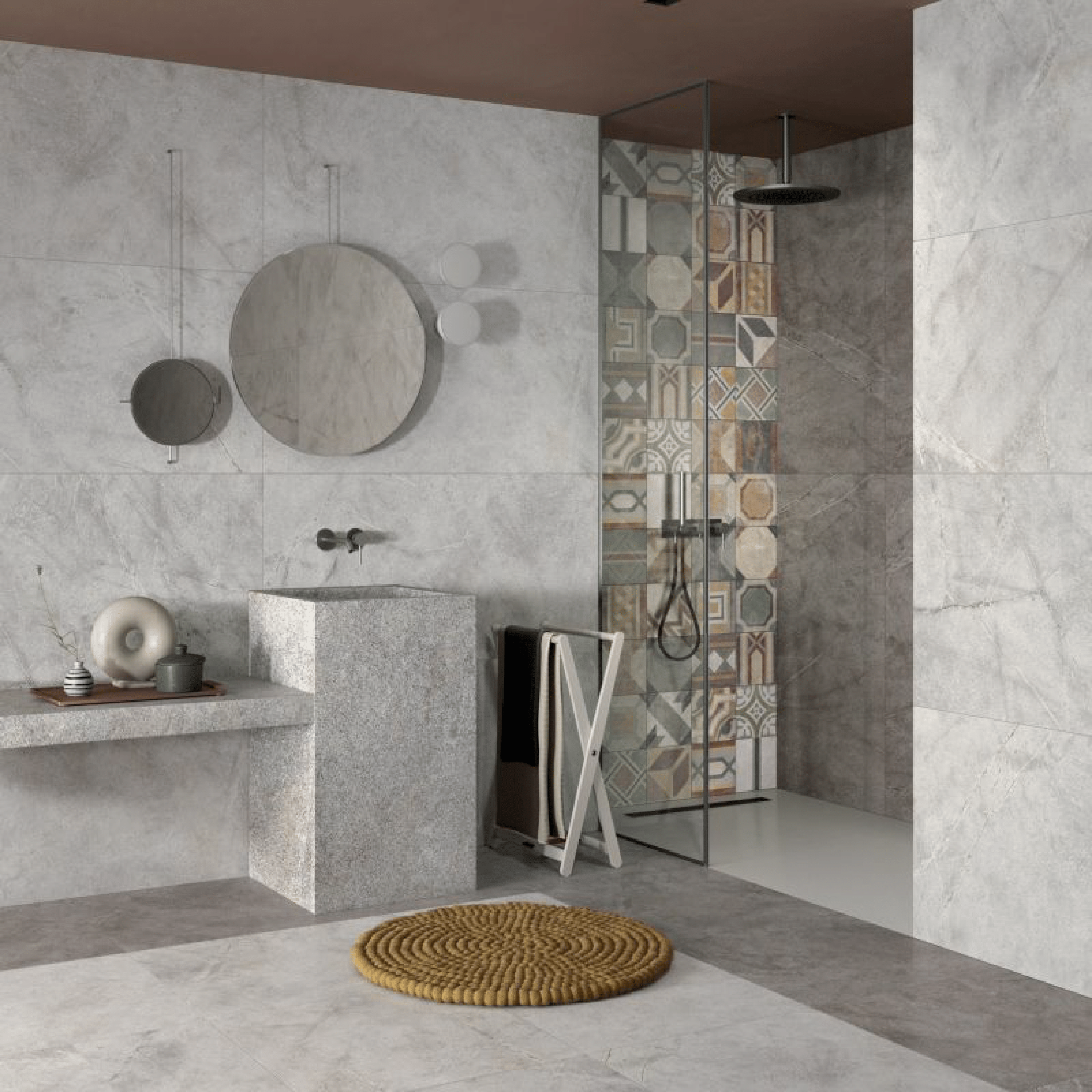 Abk Group Industrie Ceramiche Rettificato 60x120 Cm "Atlantis" Moon