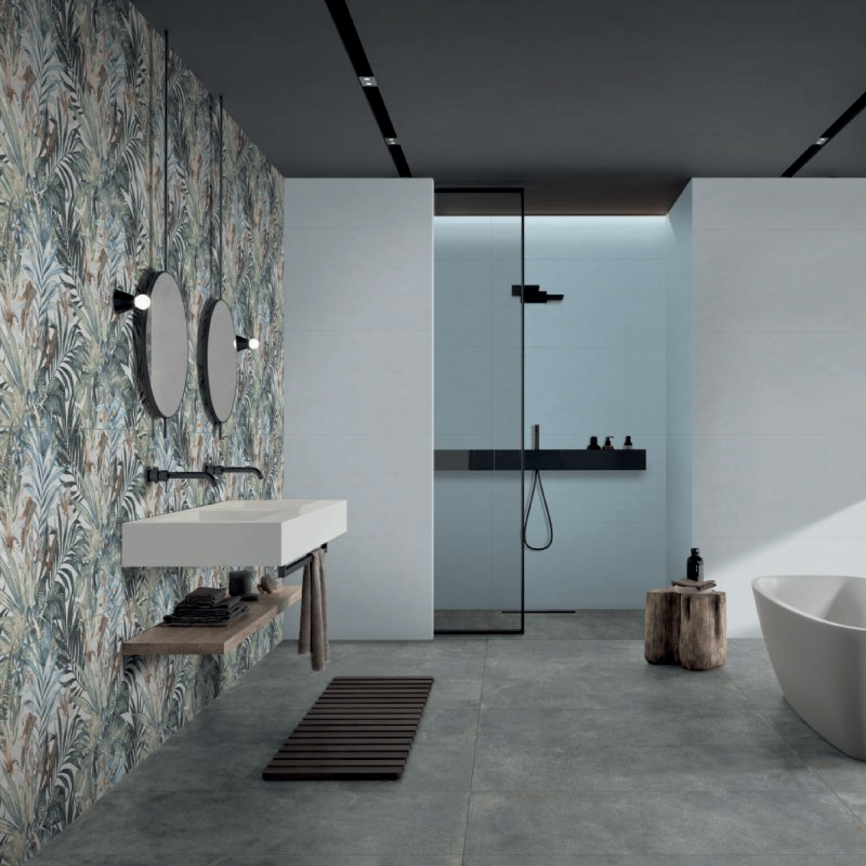 Abk Group Industrie Ceramiche Rettificato 60x120 Cm "Wide&Style Mini" Cloud