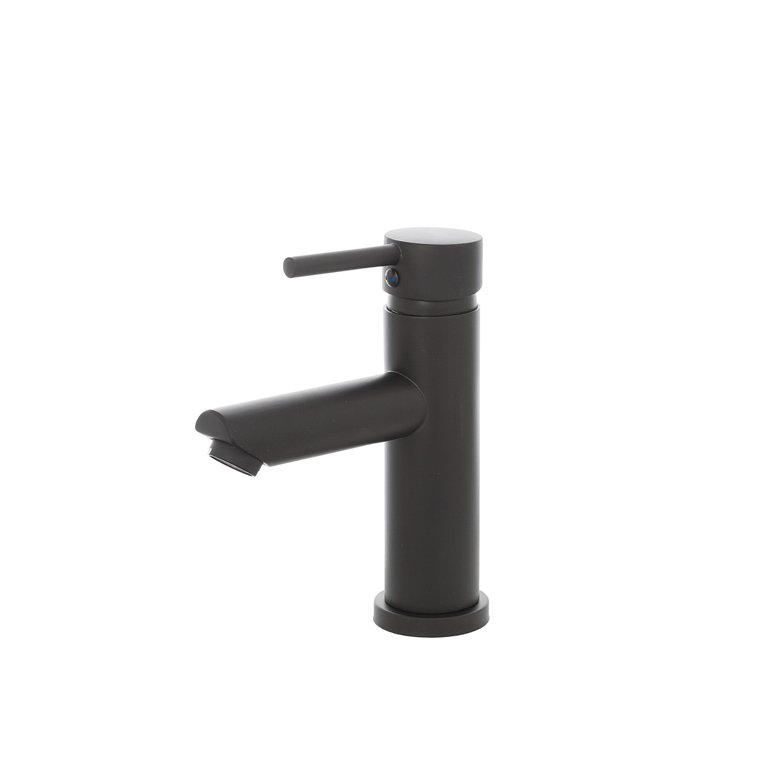 Miscelatore Lavabo Monoforo Con Scarico Feridras "York" Nero Opaco