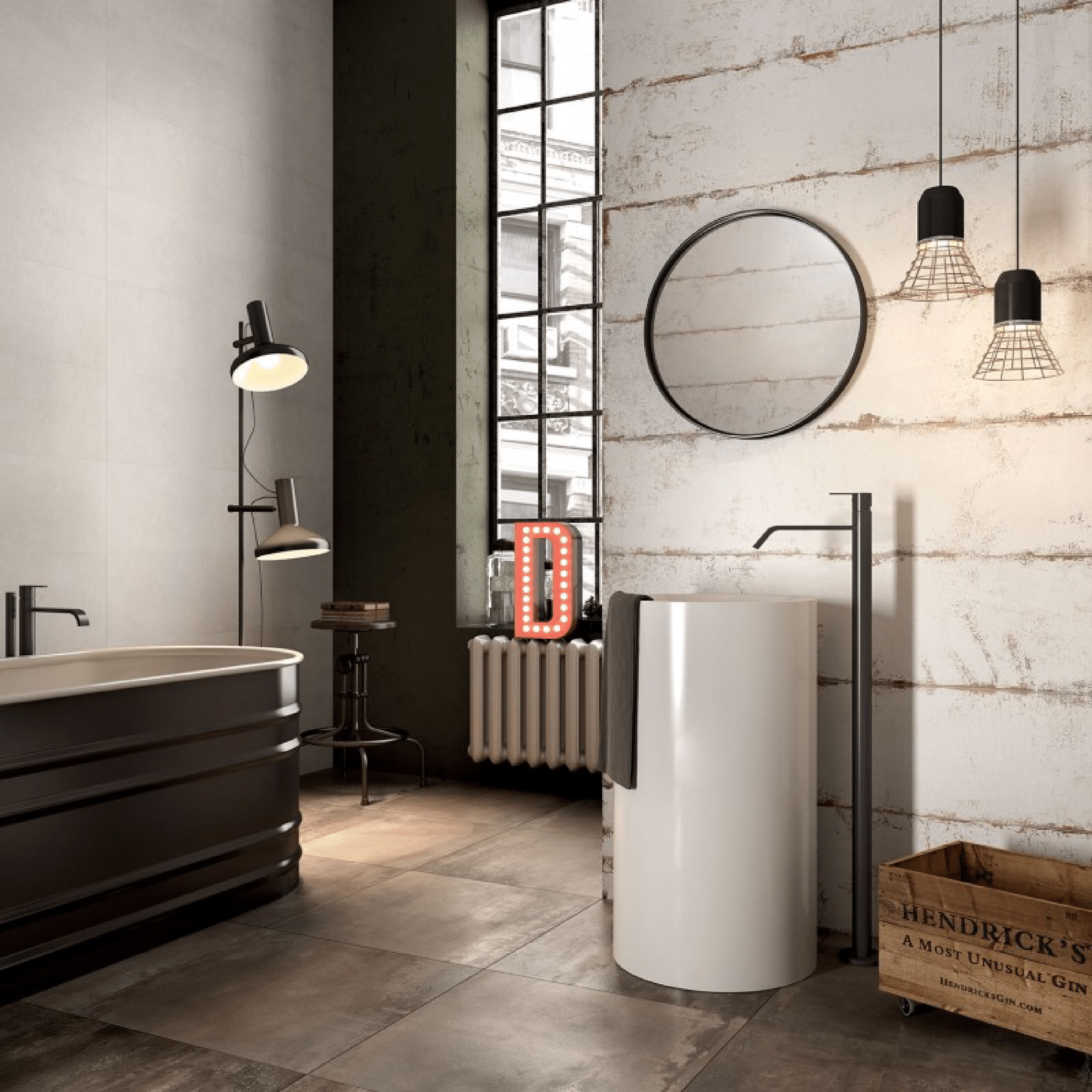 Abk Group Industrie Ceramiche Rettificato 30x120 Cm "Do Up" Cover Neutral