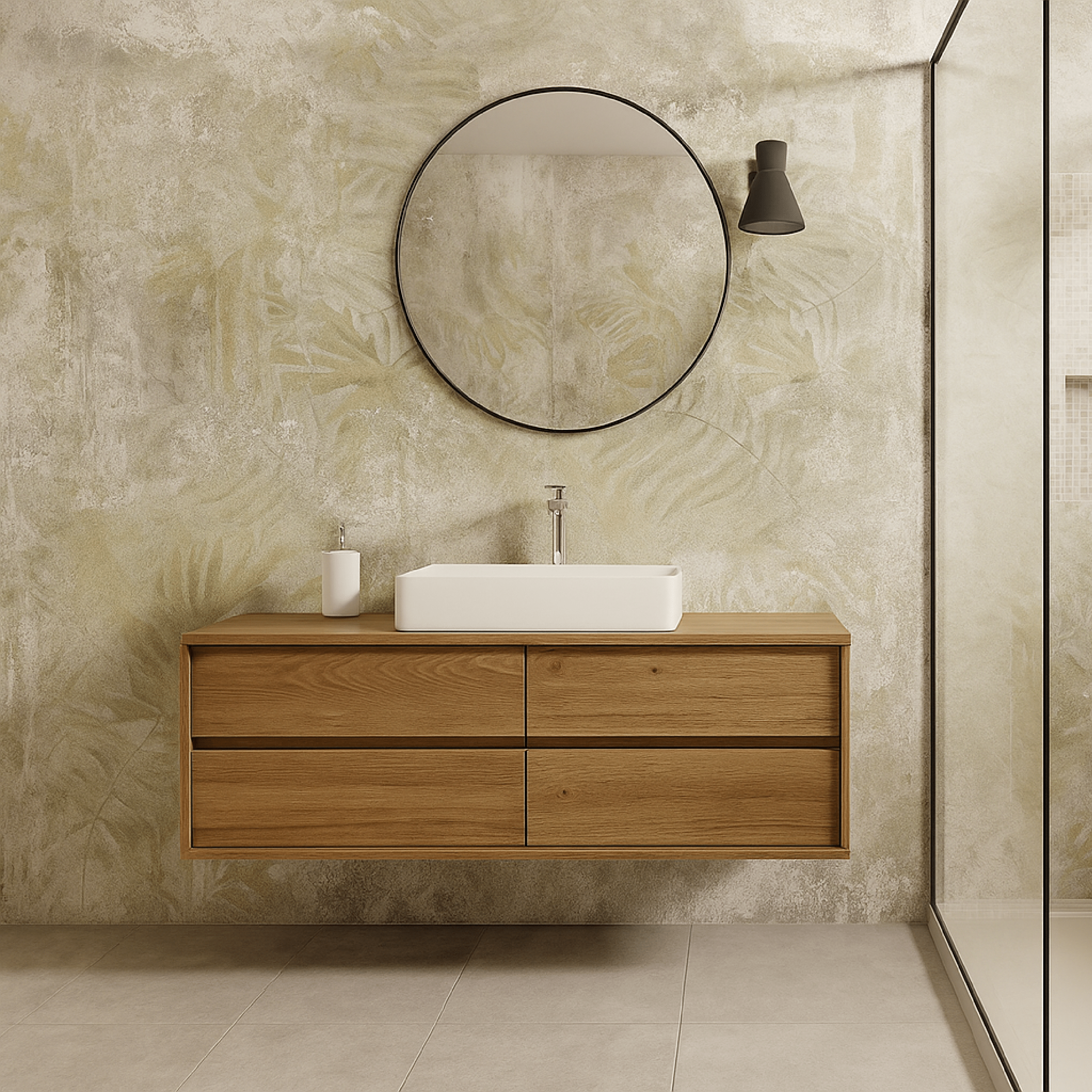 Abk Group Industrie Ceramiche Rettificato 60x120 Cm "Ghost" Decoro Oasis