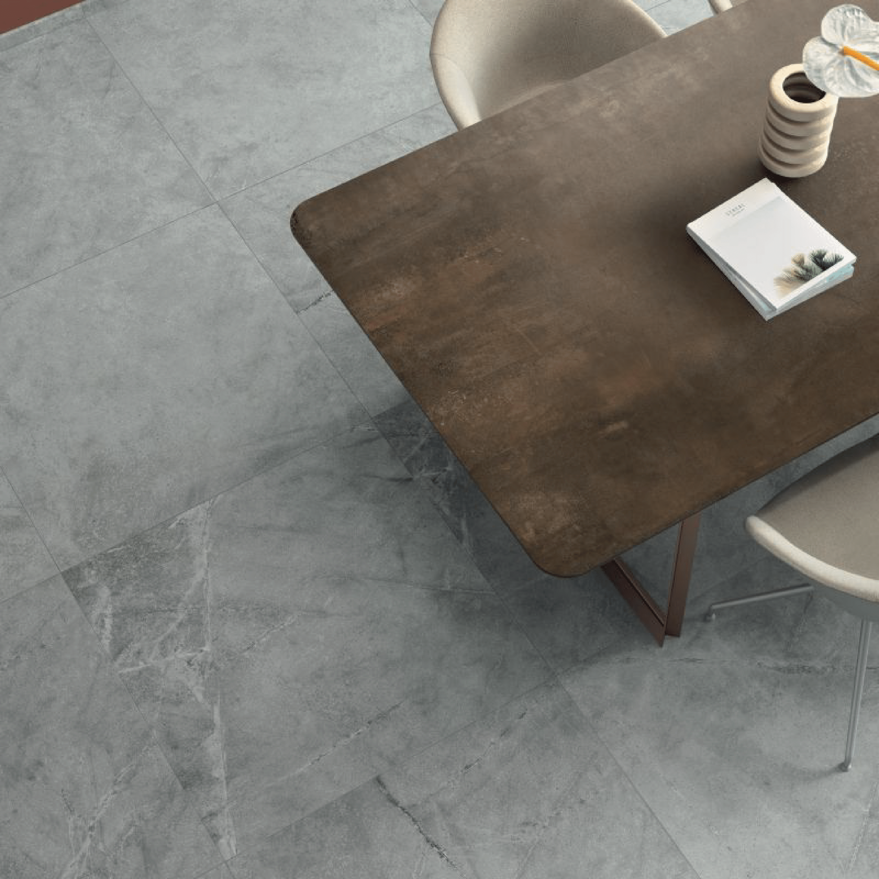 Abk Group Industrie Ceramiche Rettificato 60x120 Cm "Atlantis" Grey