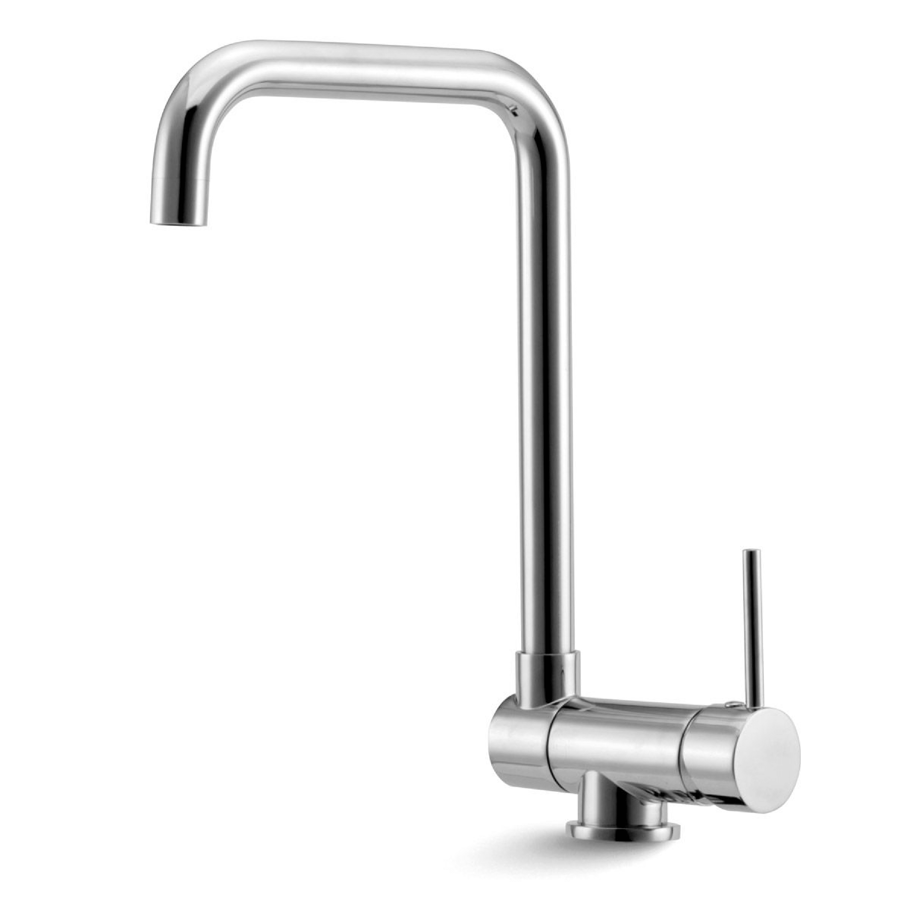 Miscelatore Lavello Monoforo Con Canna Movibile Karag "Finestra" Cromo Lucido