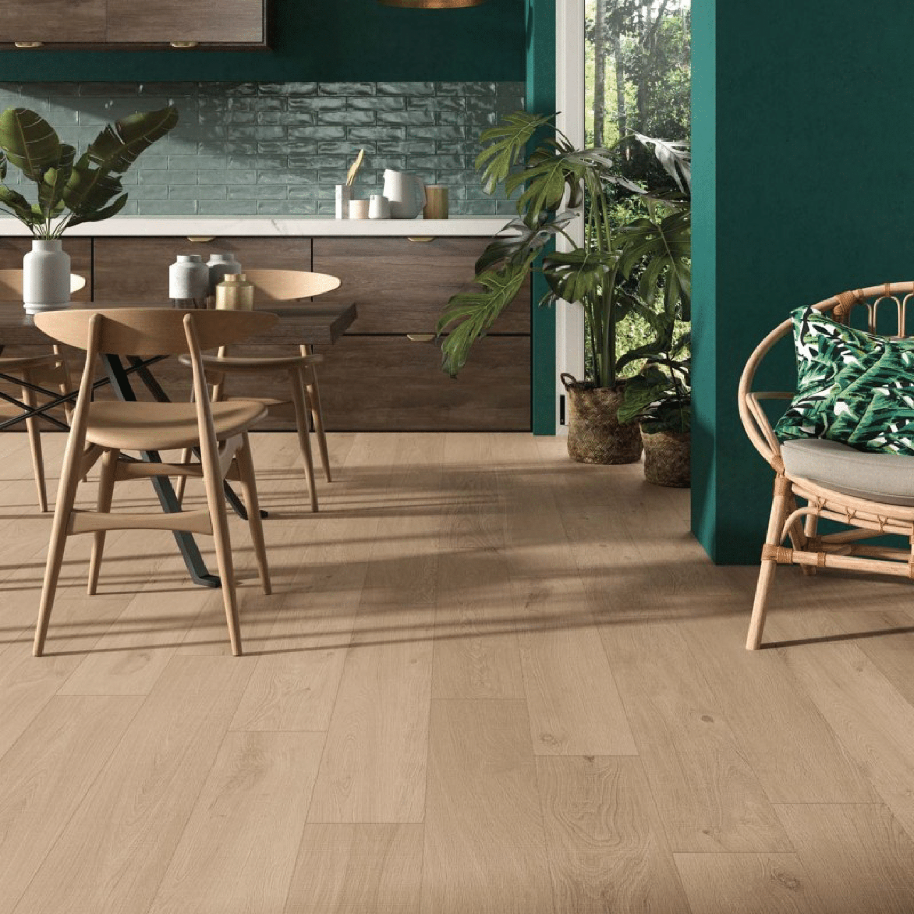 Abk Group Industrie Ceramiche Rettificato 20x120 Cm "Crossroad Wood" Amber