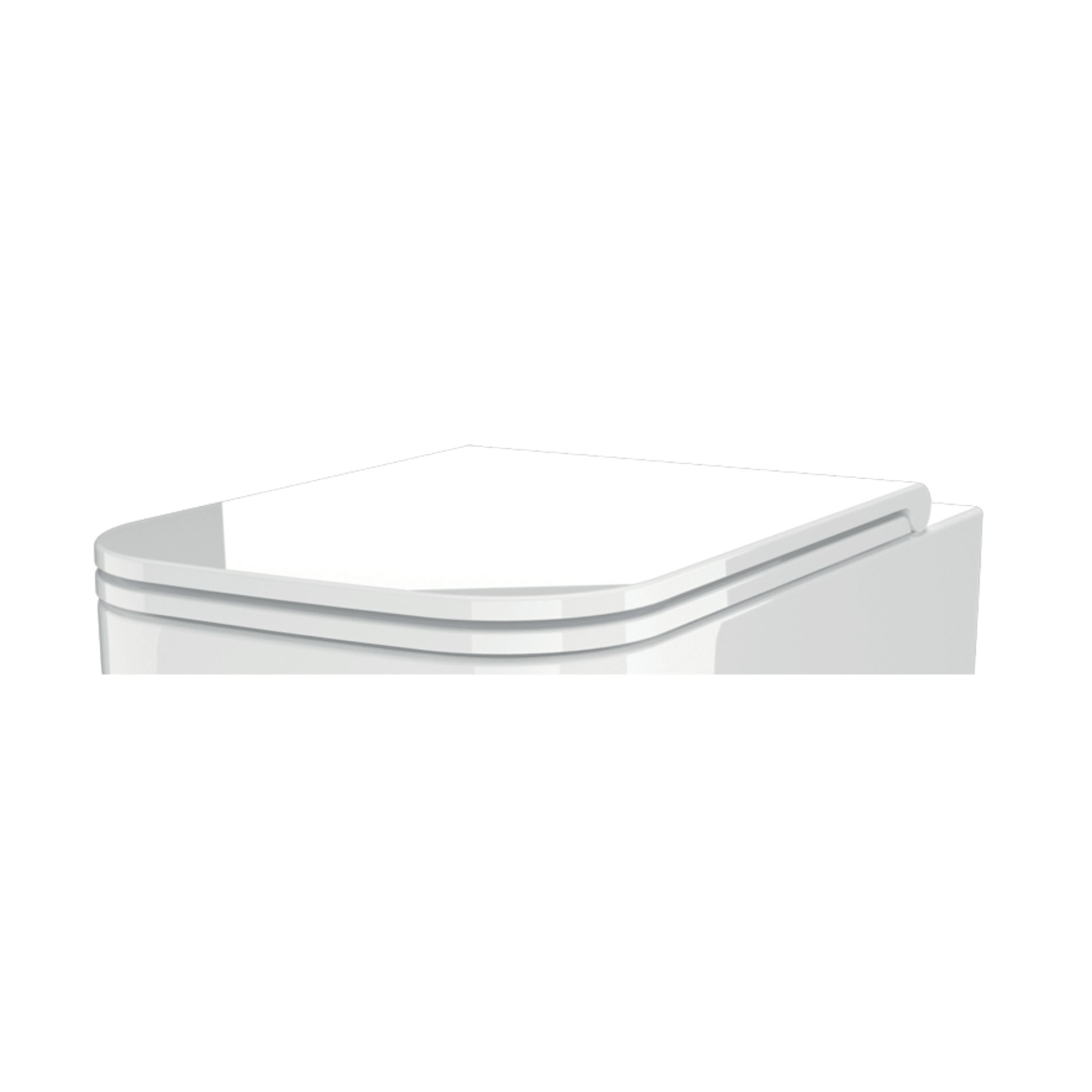 Copriwater Soft-Close SDR Ceramiche "Neos" Bianco Lucido
