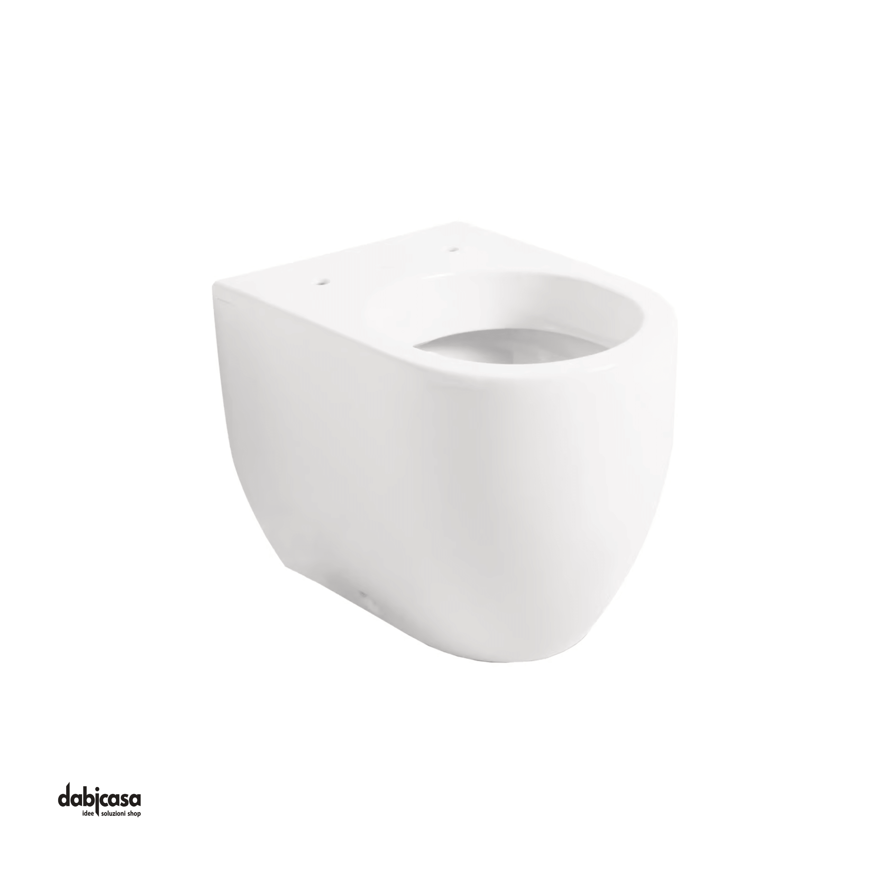 Kerasan "Flo 56" Wc Da Terra Filo Parete Bianco Lucido